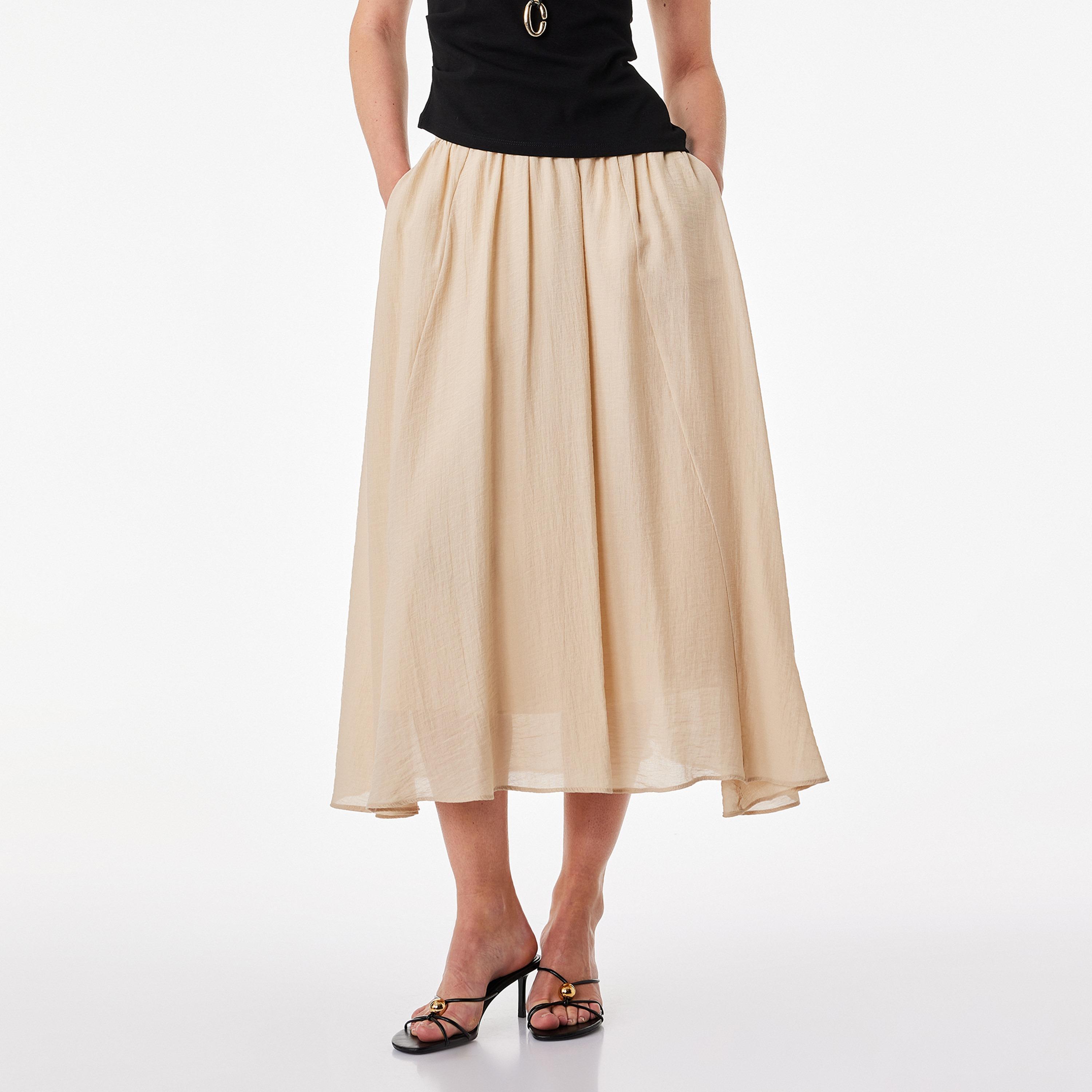 KOTON Flared Women's Skirt-women-clothing-bottoms-skirts-image-1