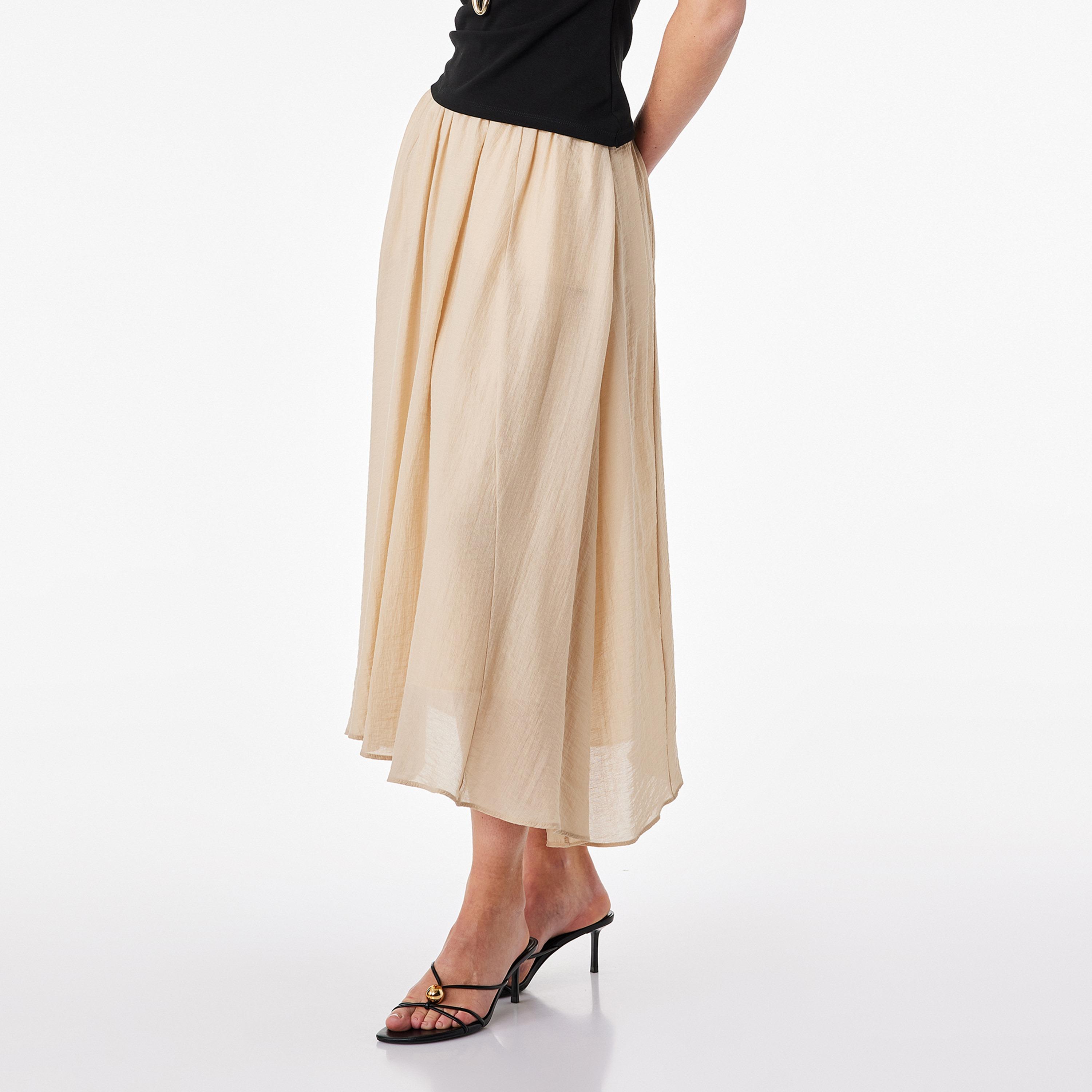 KOTON Flared Women's Skirt-women-clothing-bottoms-skirts-image-3