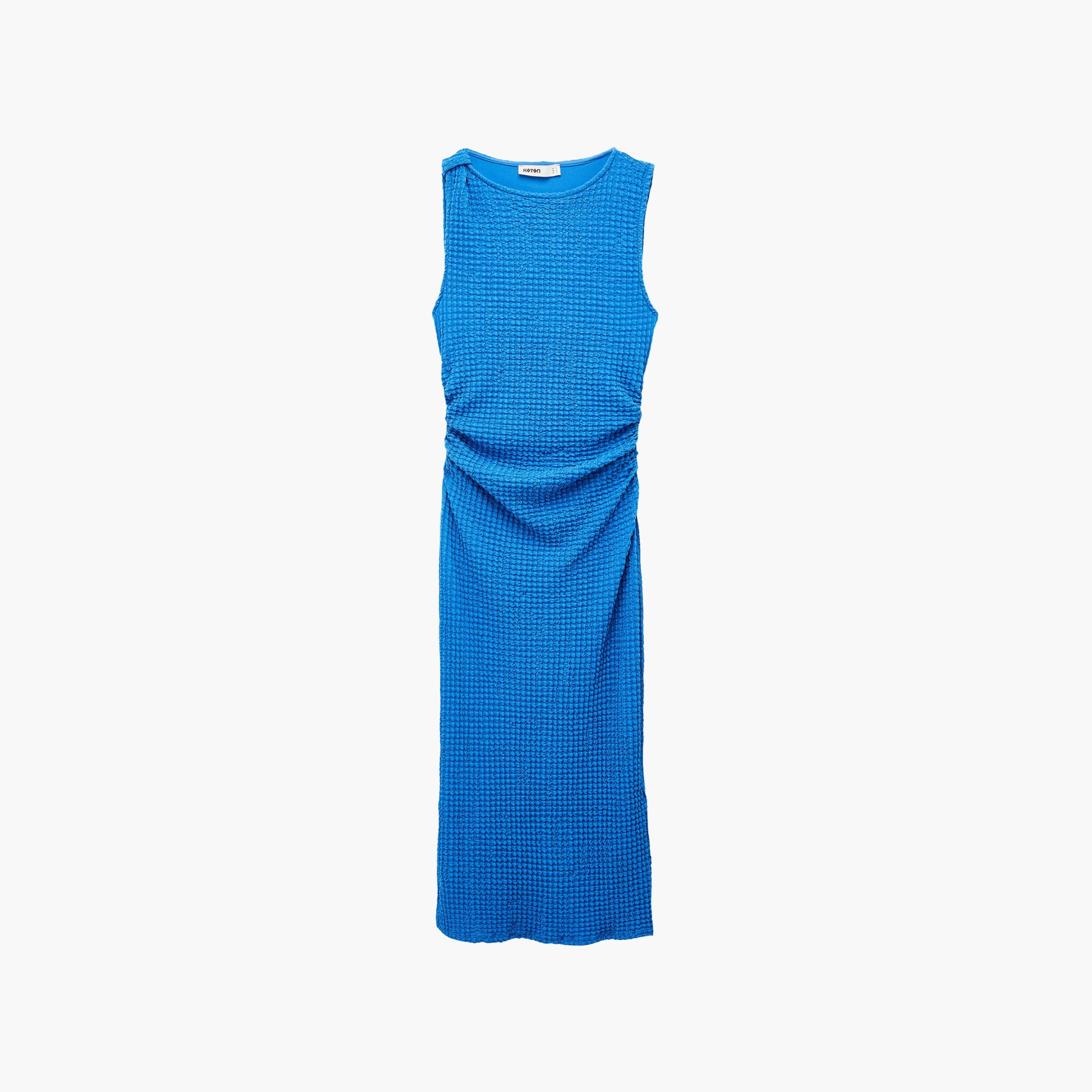 KOTON Crinkled Sheath Women's Maxi Dress-women-clothing-dresses-image-3