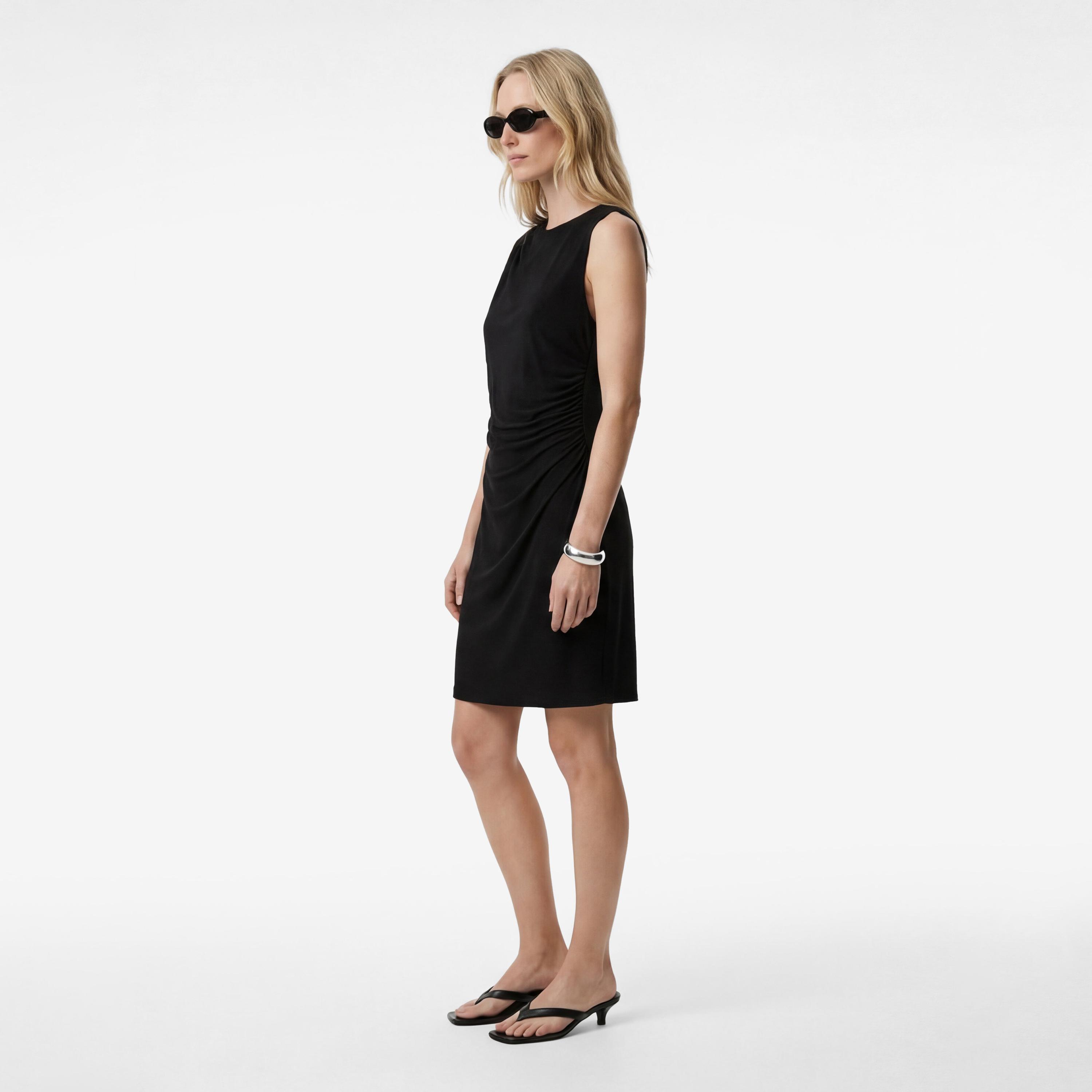 فستان ميني نسائي "شيث" بلون أسود من كوتون-women-clothing-dresses-image-2