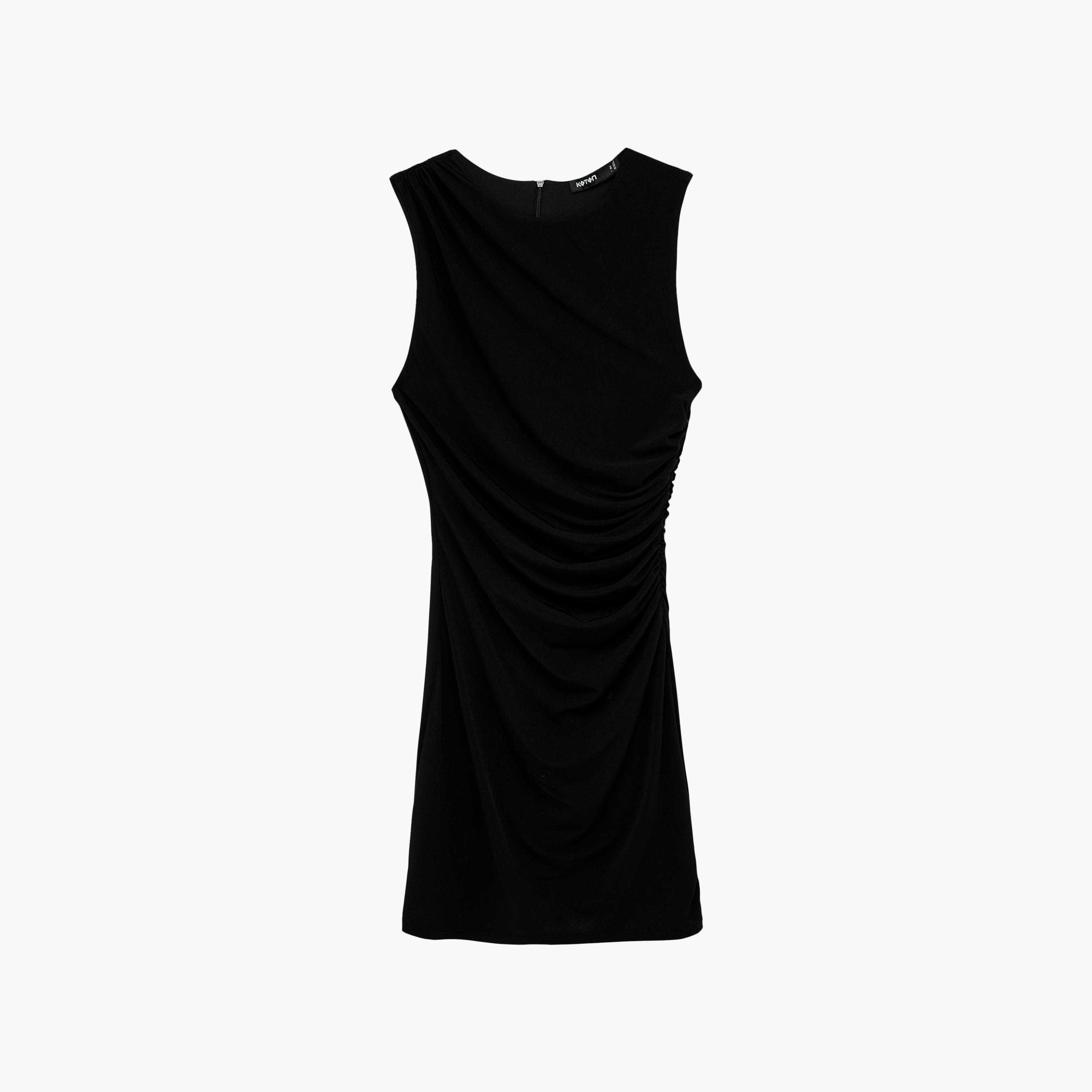 فستان ميني نسائي "شيث" بلون أسود من كوتون-women-clothing-dresses-image-3