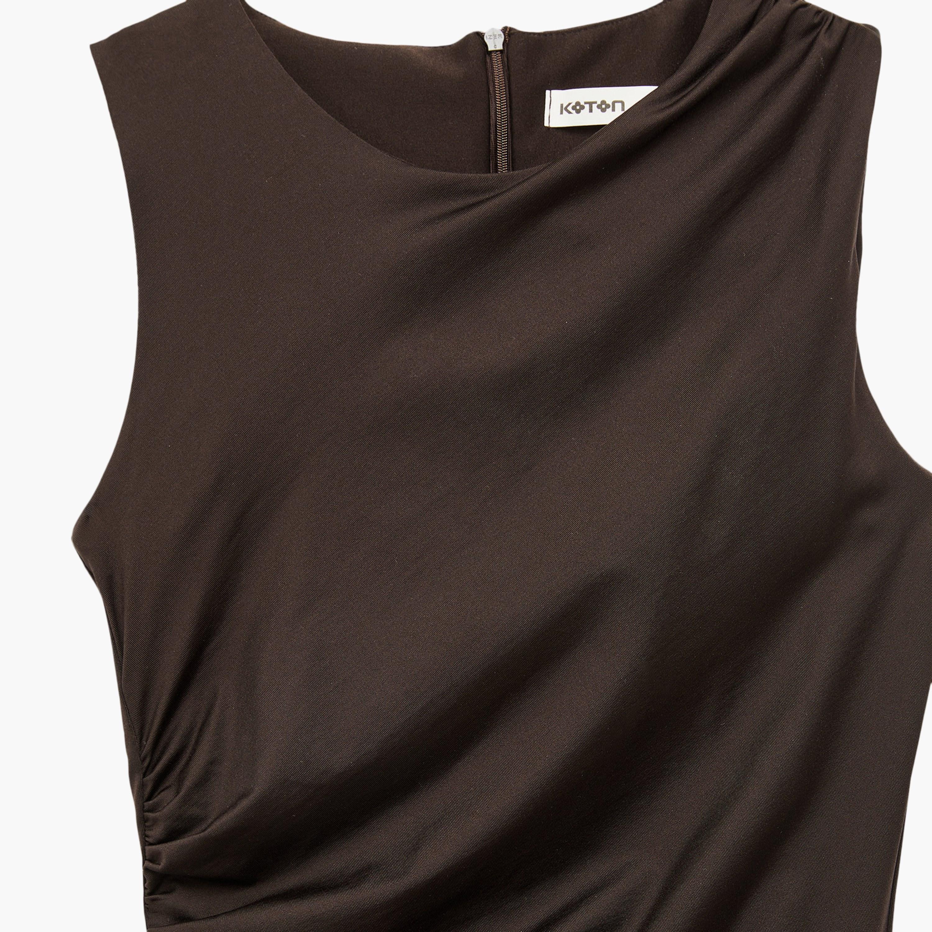 فستان ماكسي نسائي "شيث" بلون بني من كوتون-women-clothing-dresses-image-5