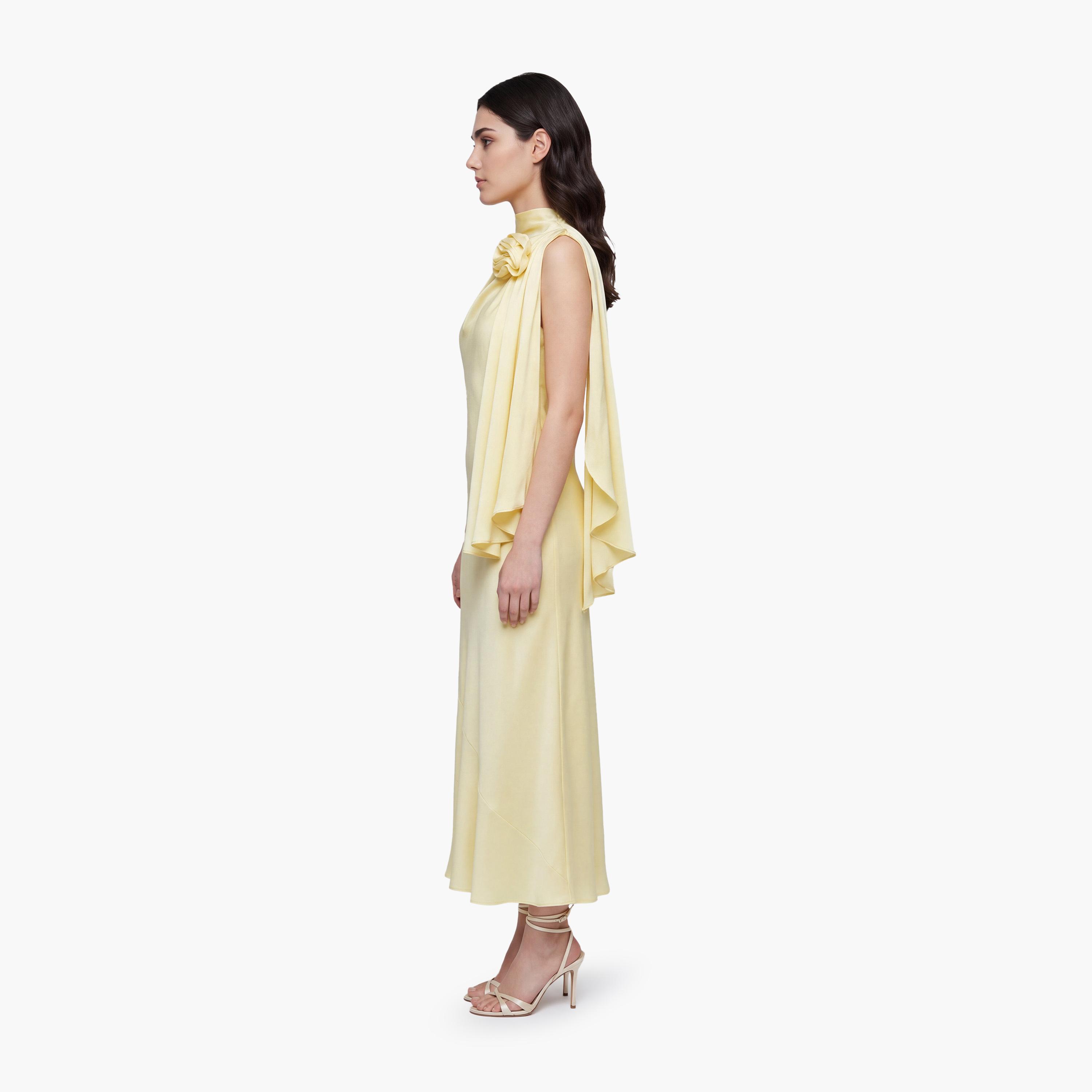 KOTON Yellow Women's Maxi Dress-women-clothing-dresses-image-3