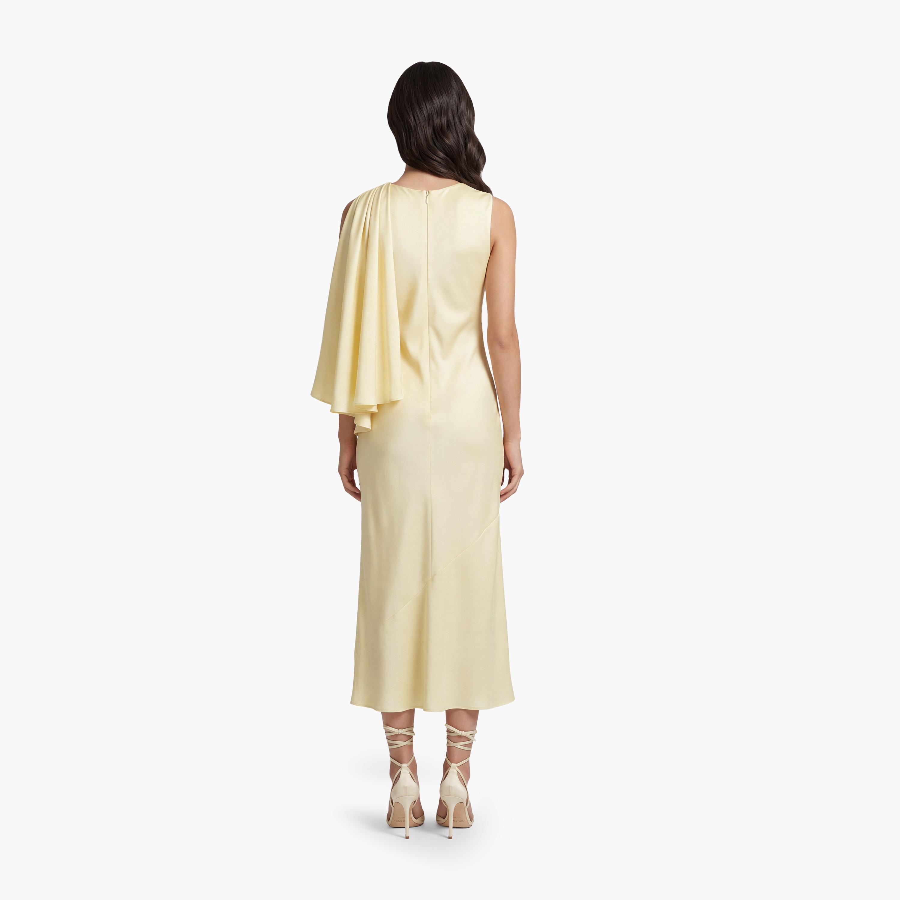 KOTON Yellow Women's Maxi Dress-women-clothing-dresses-image-4