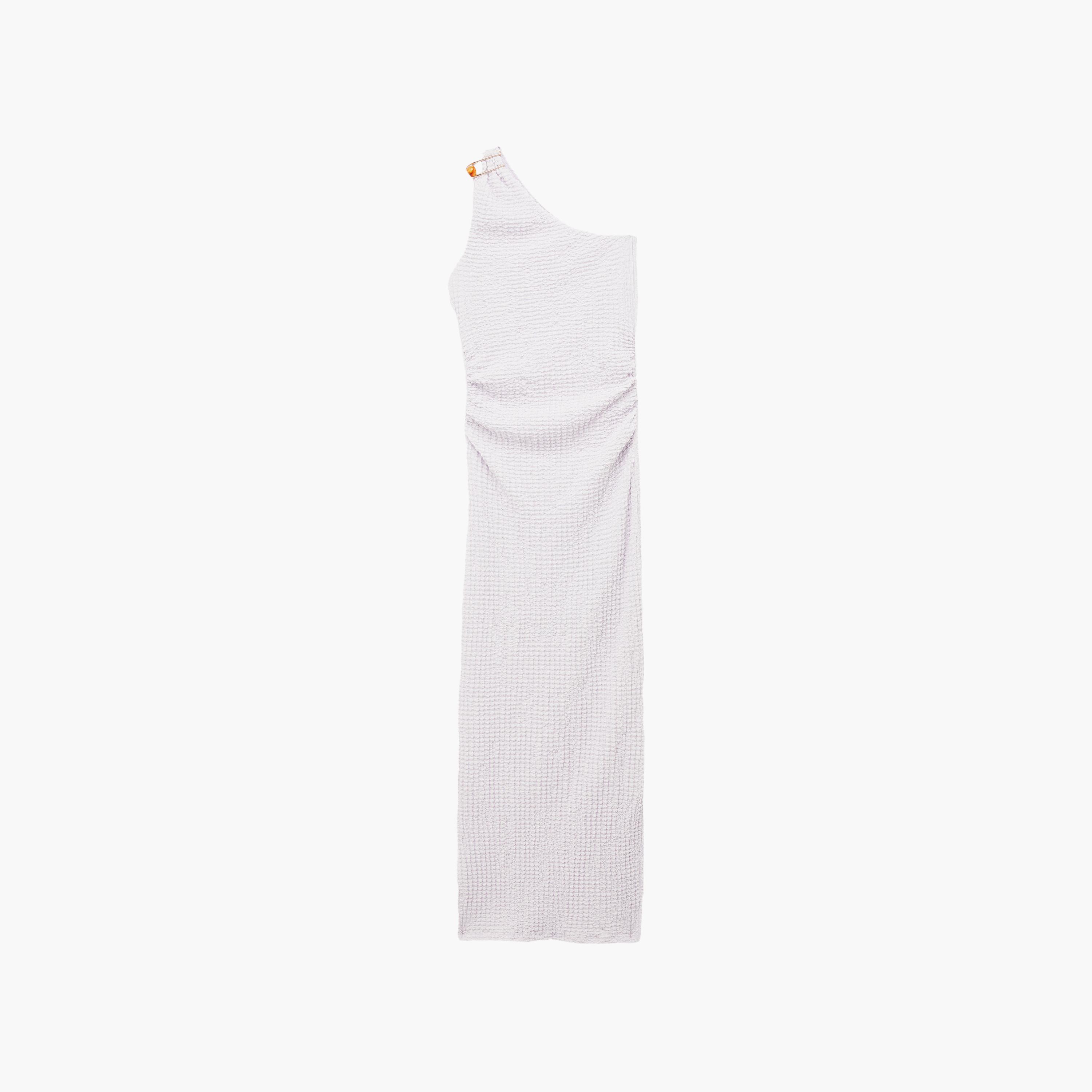 KOTON Crinkled One Shoulder Sheath Women's Maxi Dress-women-clothing-dresses-image-3