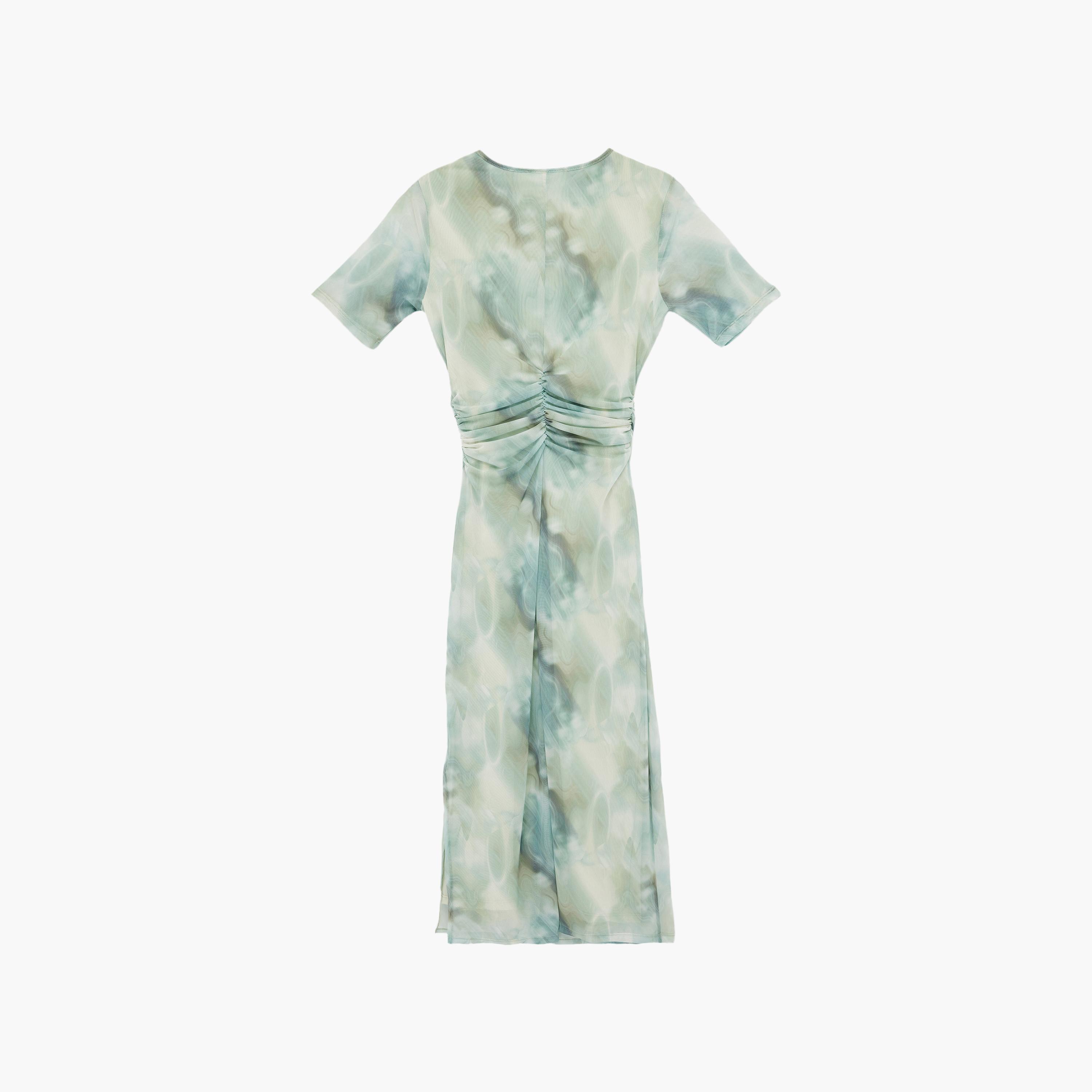 فستان ماكسي نسائي "شيث" بطبعة تجريدية "أبستراكت" بلون أخضر من كوتون-women-clothing-dresses-image-4
