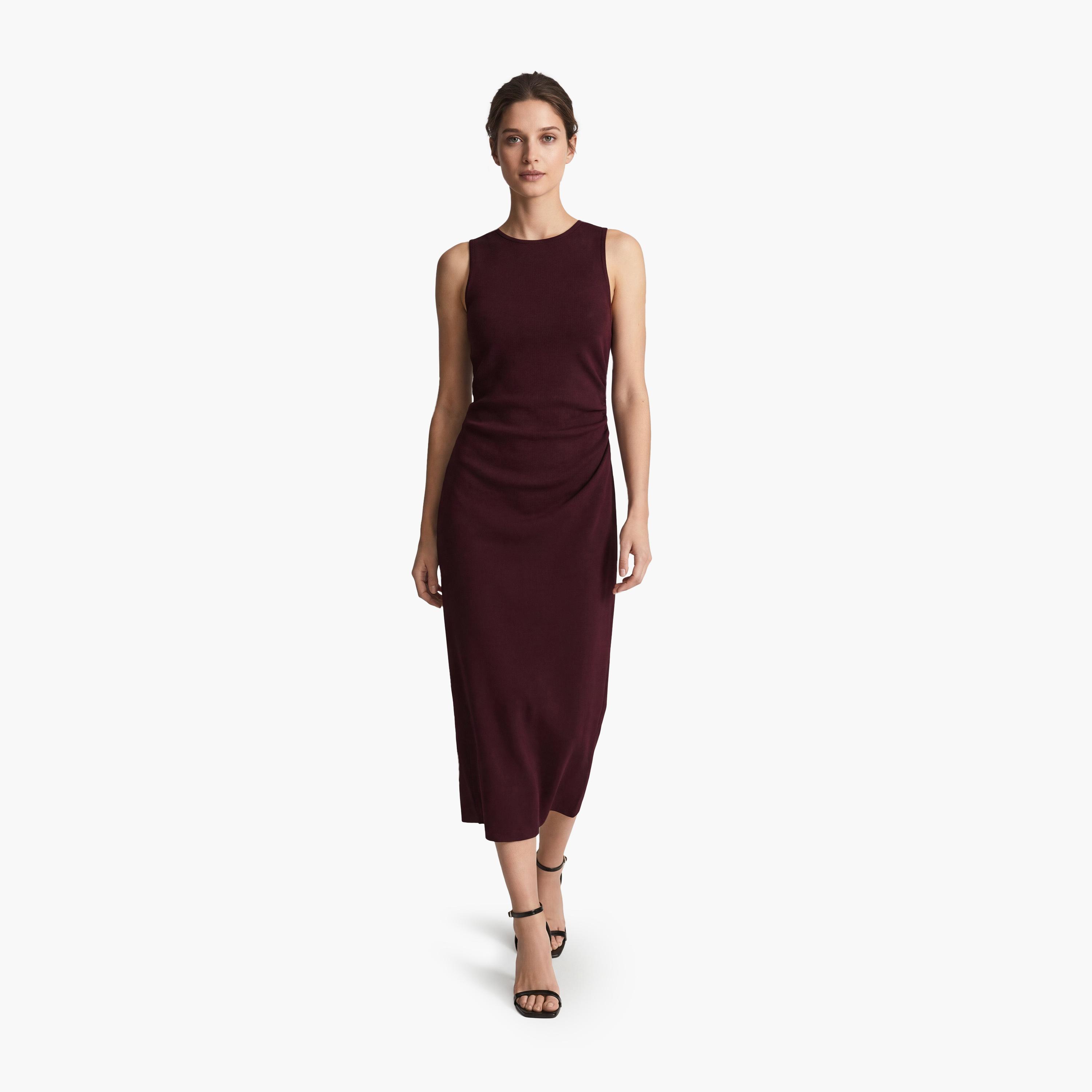 فستان ماكسي نسائي "شيث" بلون أحمر من كوتون-women-clothing-dresses-image-1