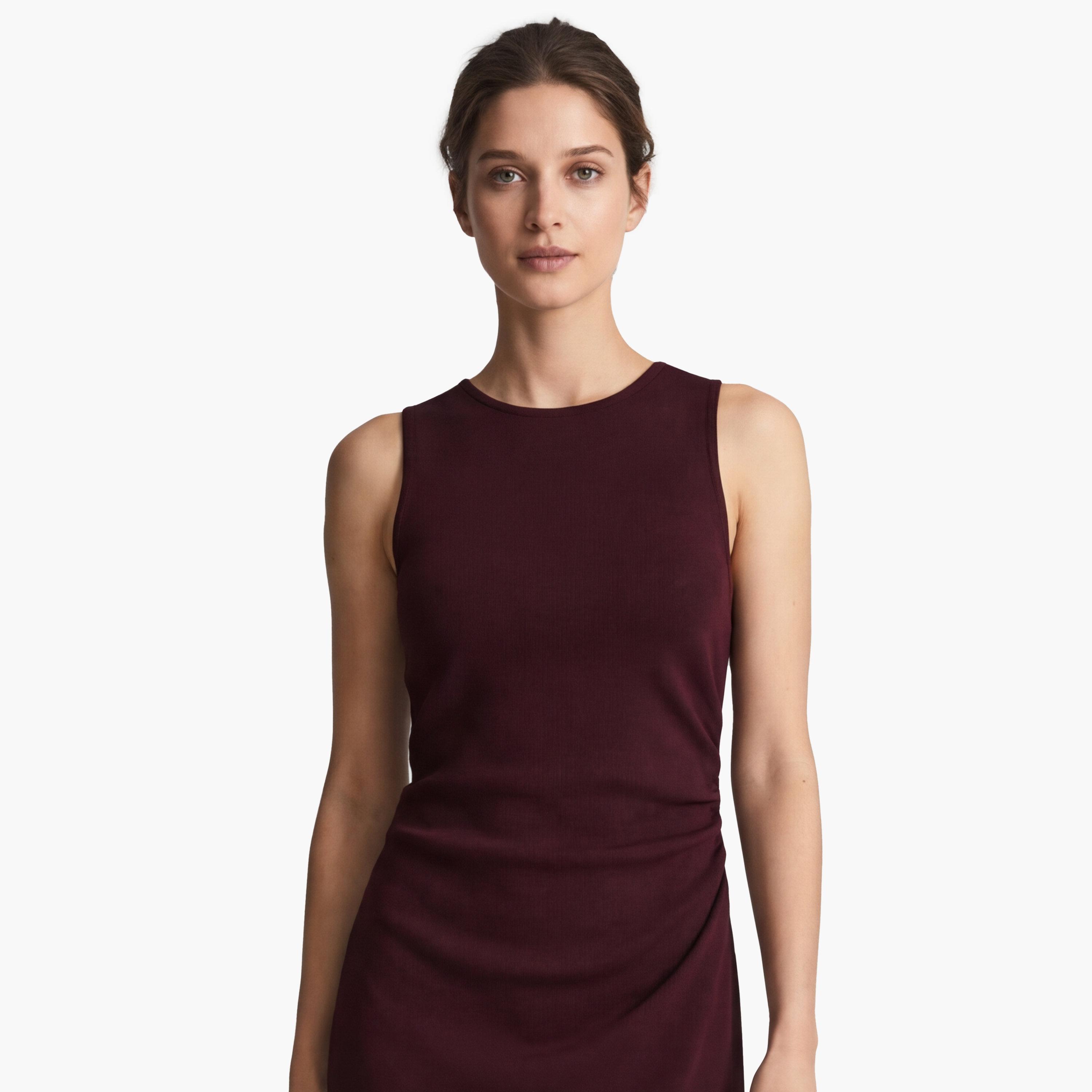 فستان ماكسي نسائي "شيث" بلون أحمر من كوتون-women-clothing-dresses-image-4