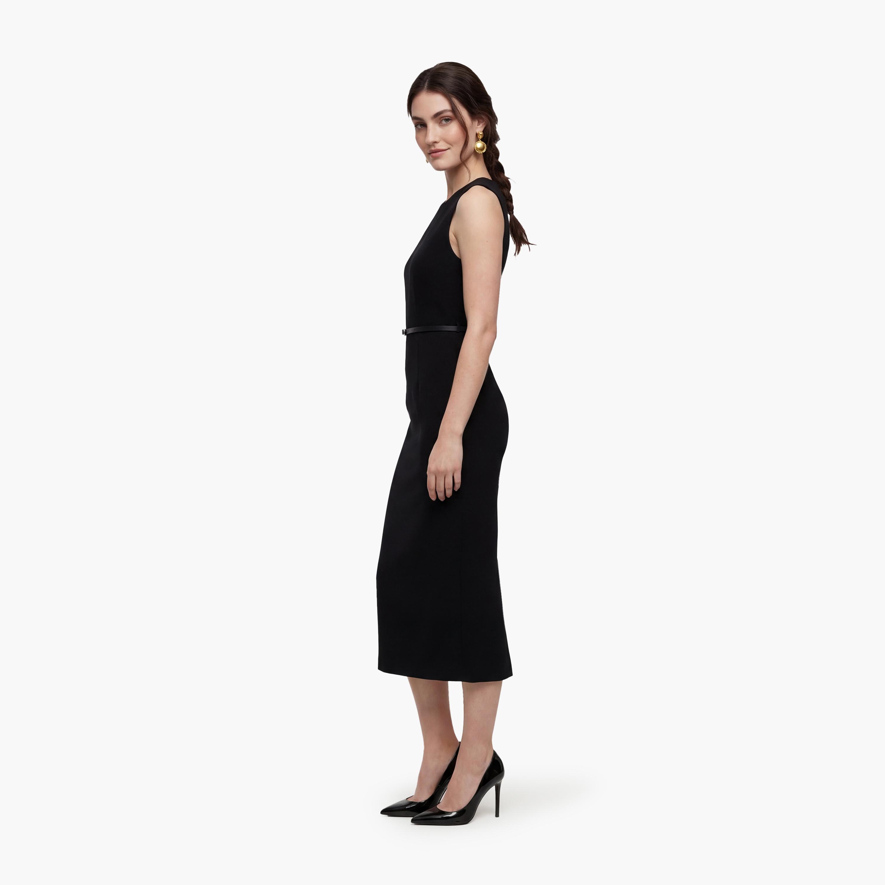 فستان ماكسي نسائي بلون أسود من كوتون-women-clothing-dresses-image-2