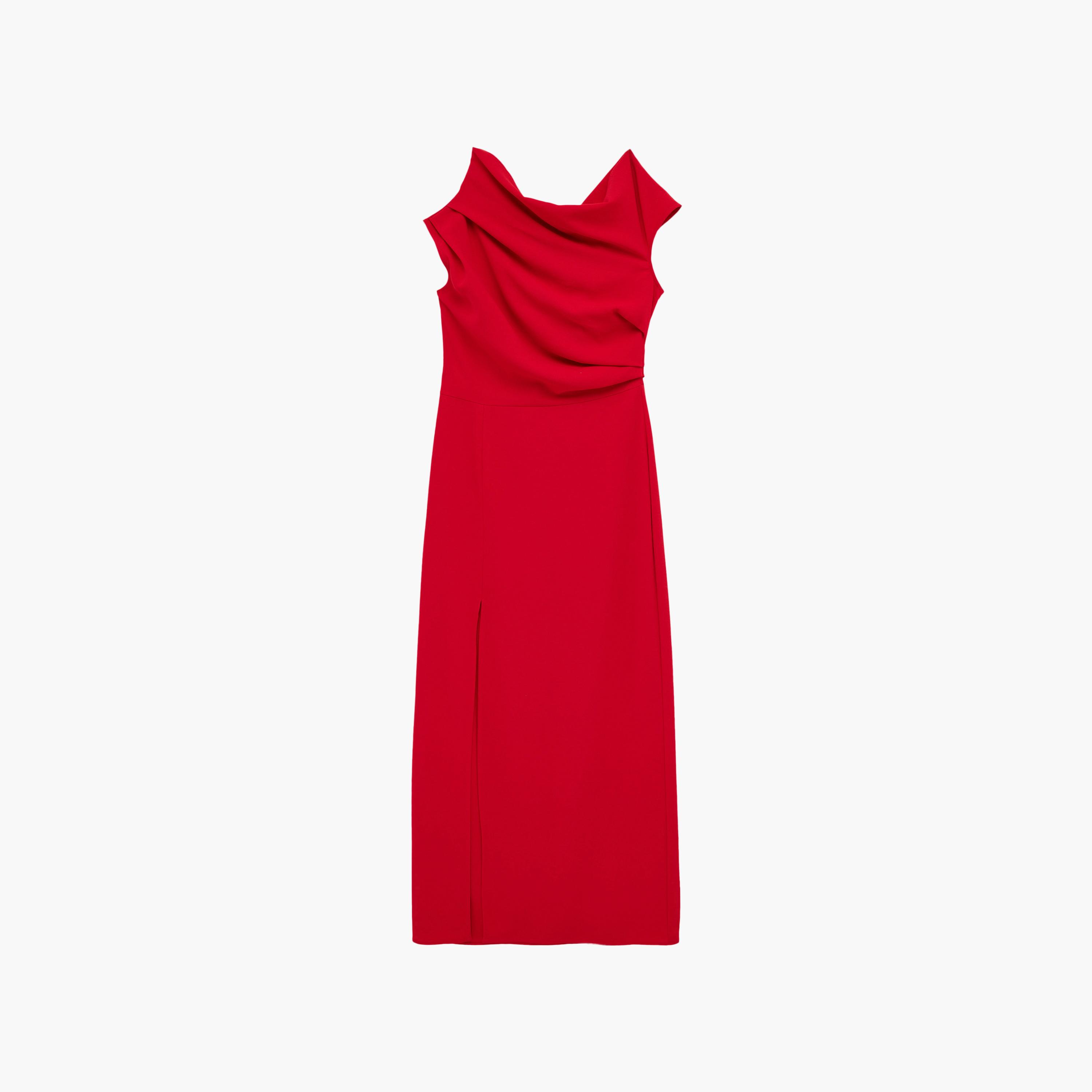 KOTON One Shoulder Slit Women's Maxi Dress-women-clothing-dresses-image-3