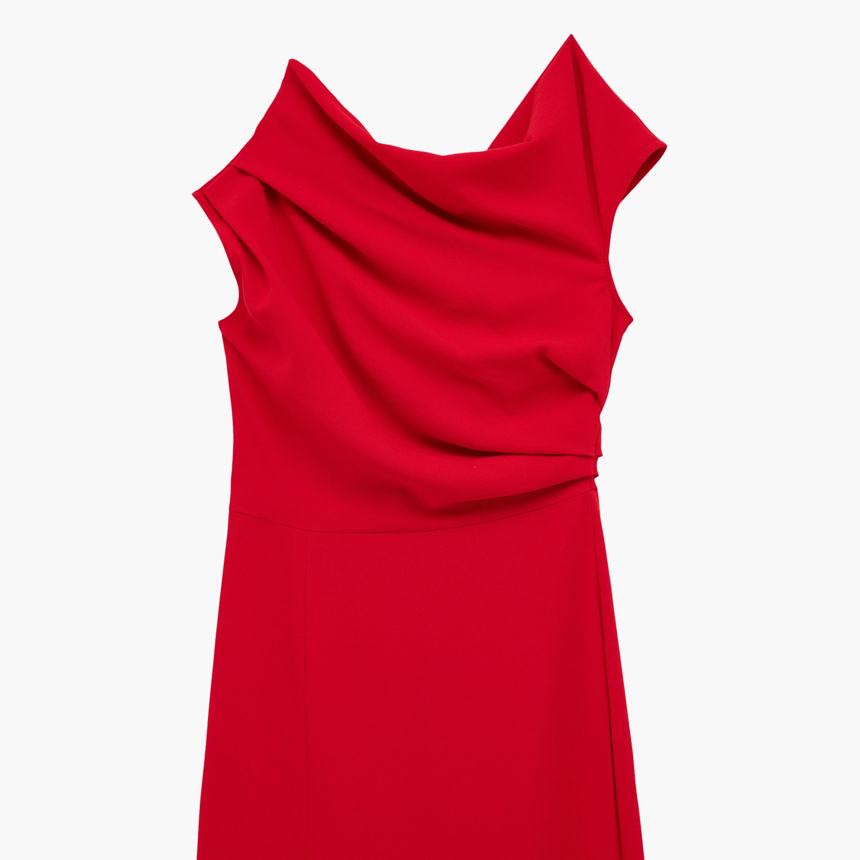 KOTON One Shoulder Slit Women's Maxi Dress-women-clothing-dresses-image-5