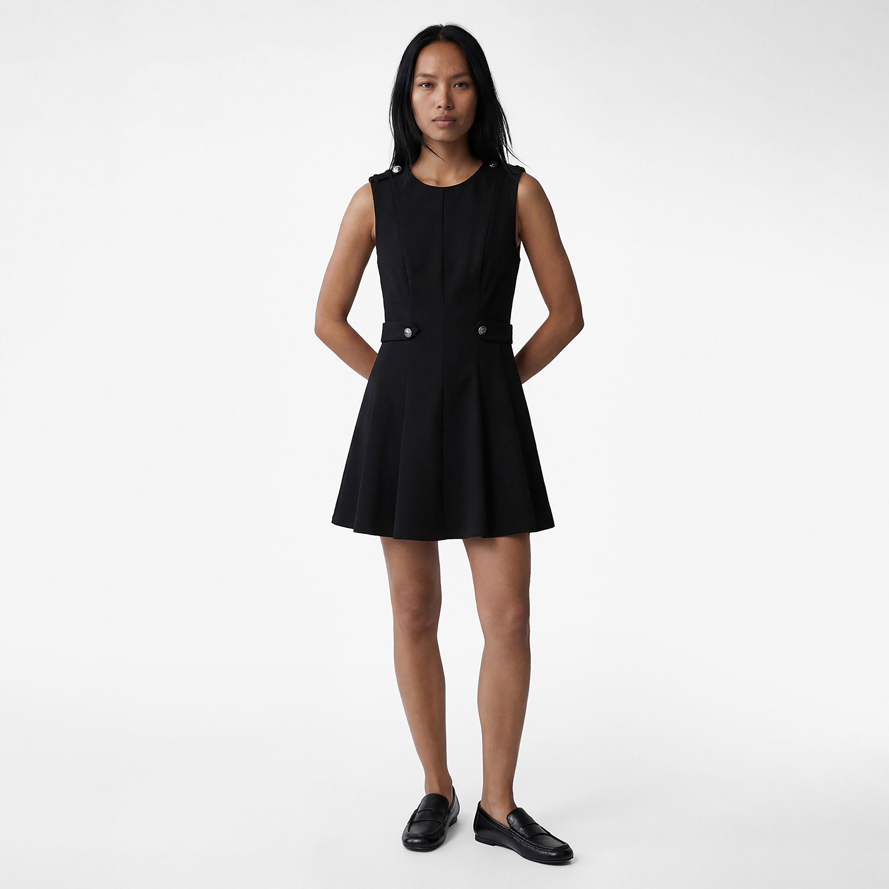 فستان ميني نسائي "شيث" بلون أسود من كوتون-women-clothing-dresses-image-1
