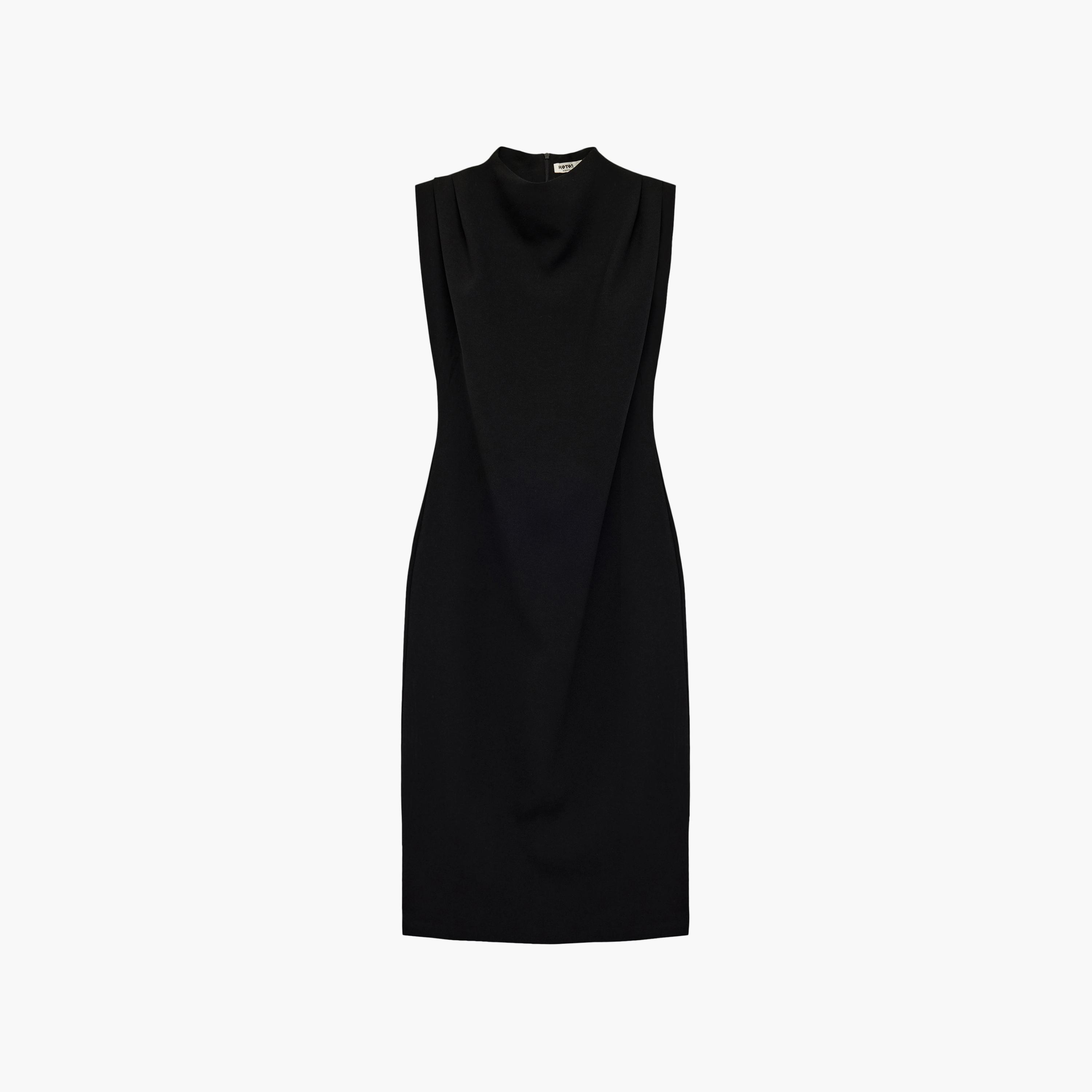 فستان ميدي نسائي "شيث" بياقة "موك نيك" عالية من كوتون-women-clothing-dresses-image-5