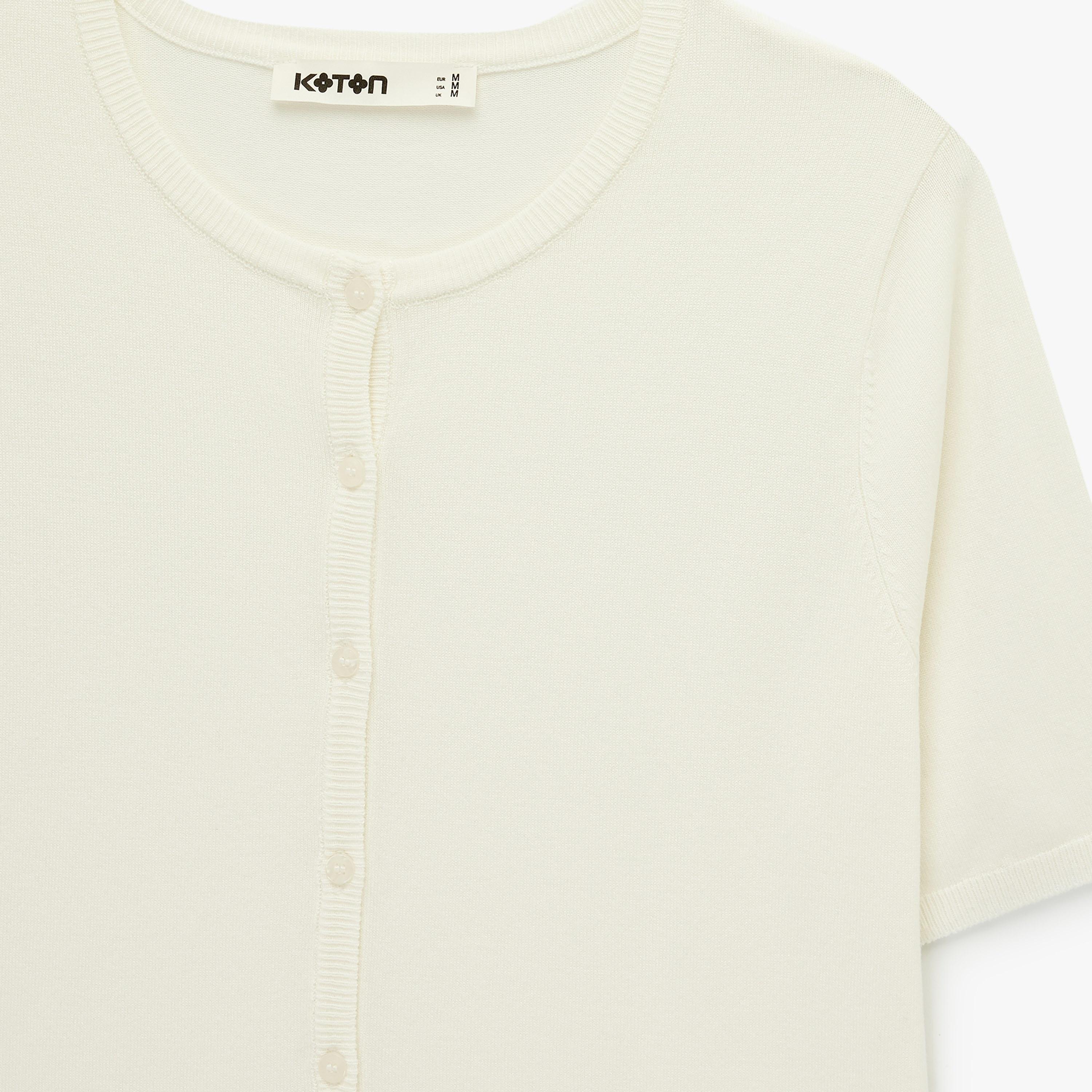 KOTON White Women's Cardigan-women-winterwear-cardigansandjumpers-cardigans-image-5