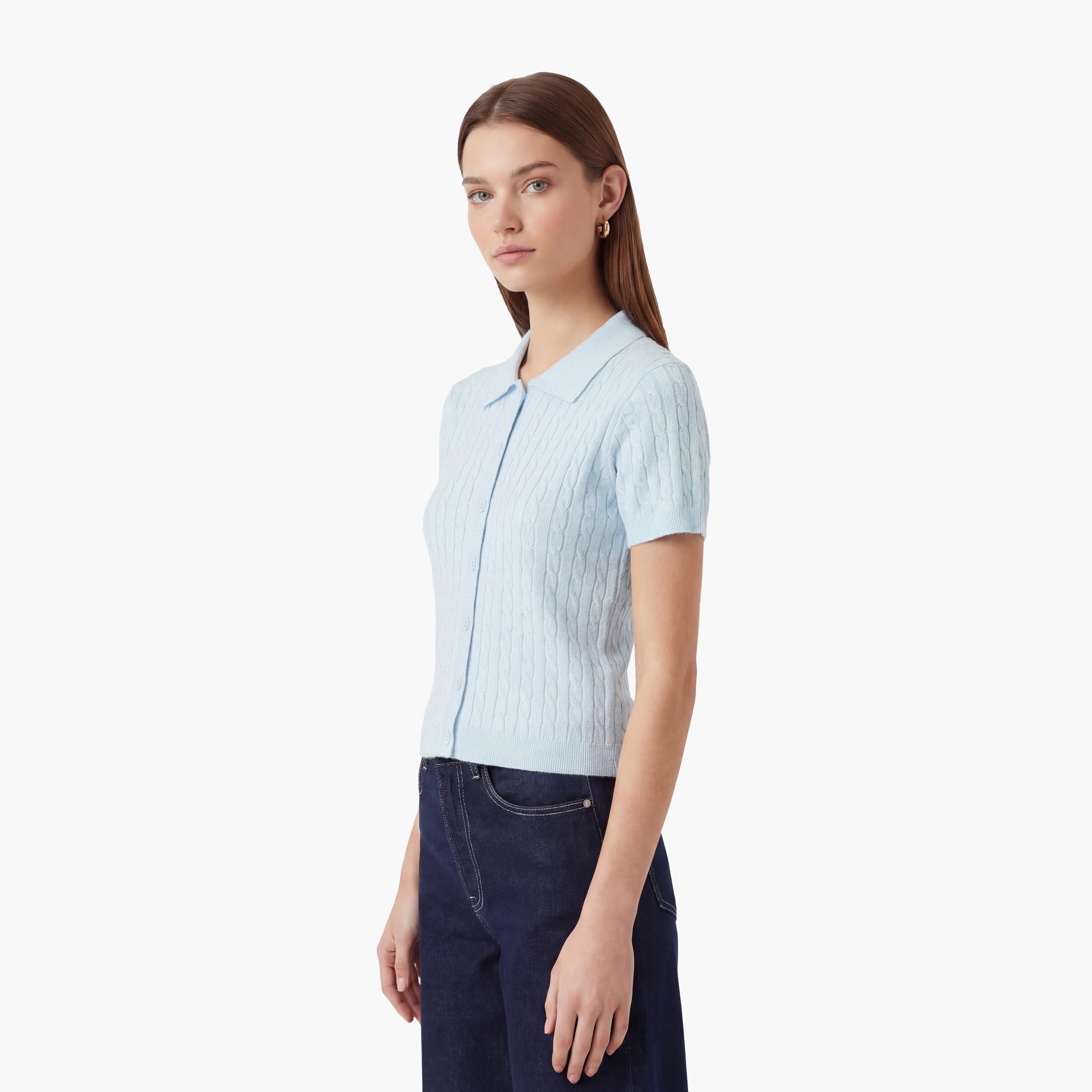 KOTON Cable Knitted Collared Women's Cardigan-women-winterwear-cardigansandjumpers-cardigans-image-3