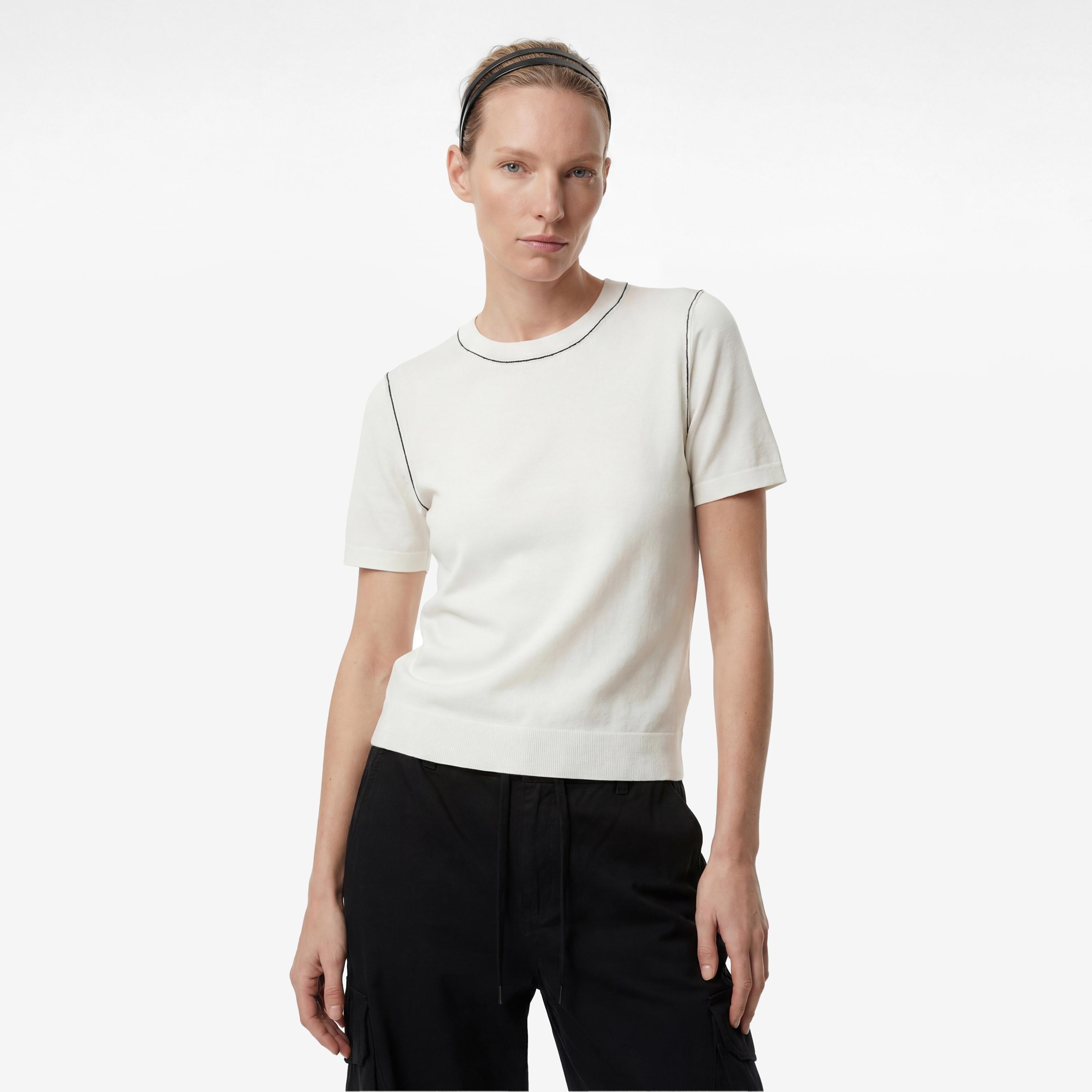 KOTON White Stripe Detailed Women's Sweater-women-clothing-cardigansandjumpers-jumpers-image-1