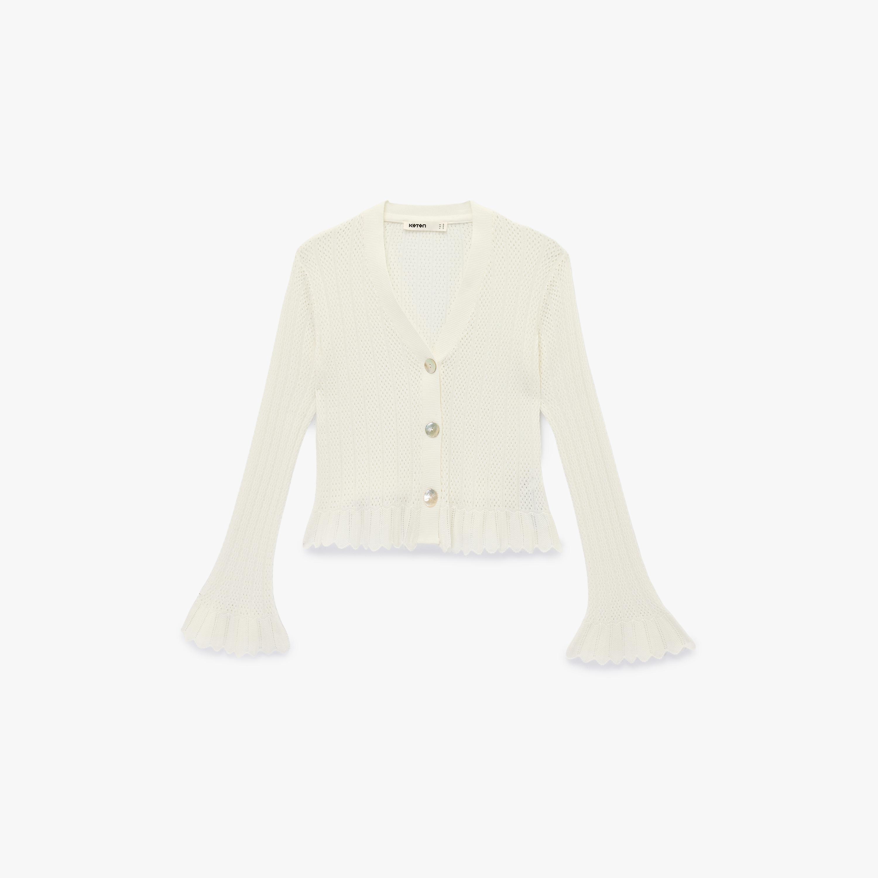 كارديجان نسائي محبوك باللون الأبيض من كوتون-women-winterwear-cardigansandjumpers-cardigans-image-3