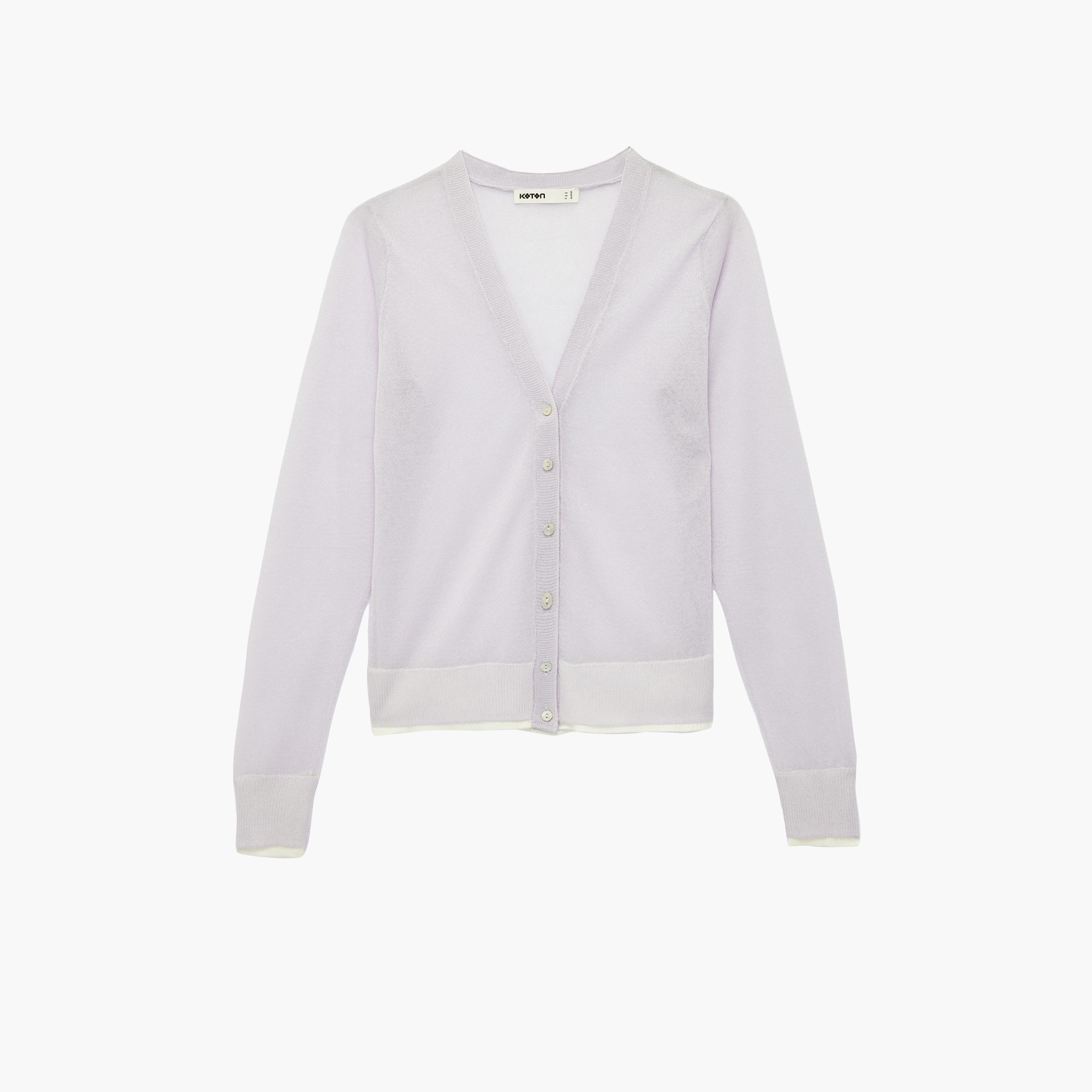 KOTON Purple Women's Cardigan-women-winterwear-cardigansandjumpers-cardigans-image-6
