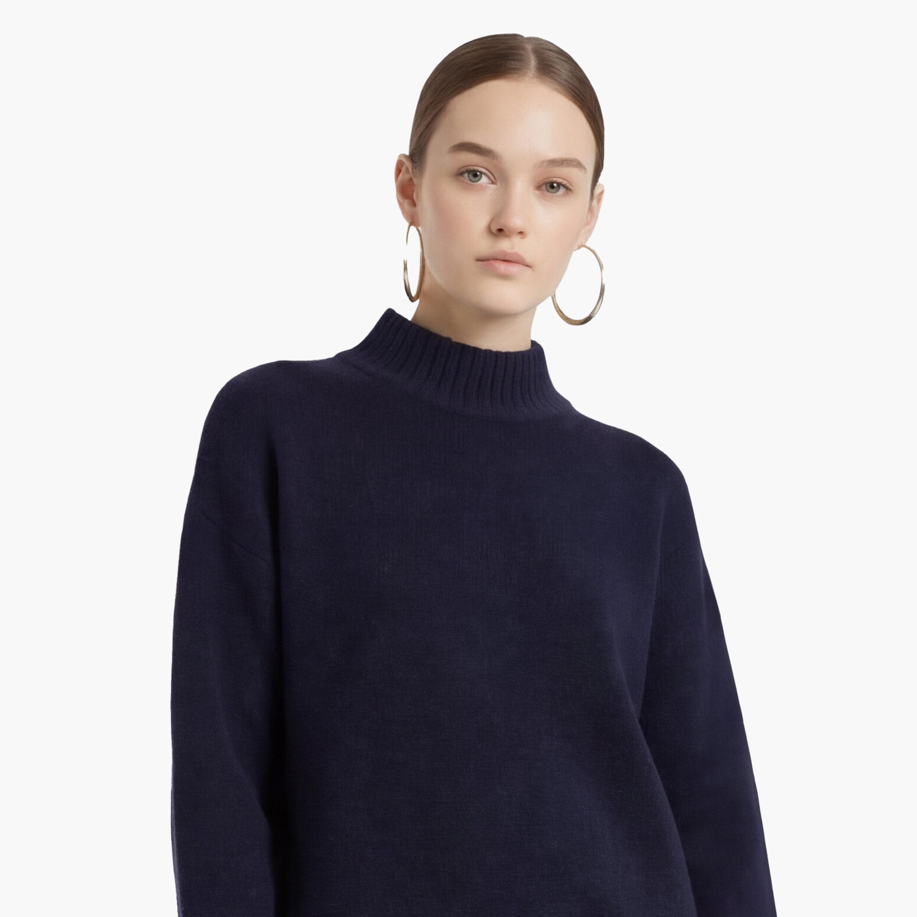 KOTON Funnel Neck Women's Sweater-women-clothing-cardigansandjumpers-jumpers-image-5
