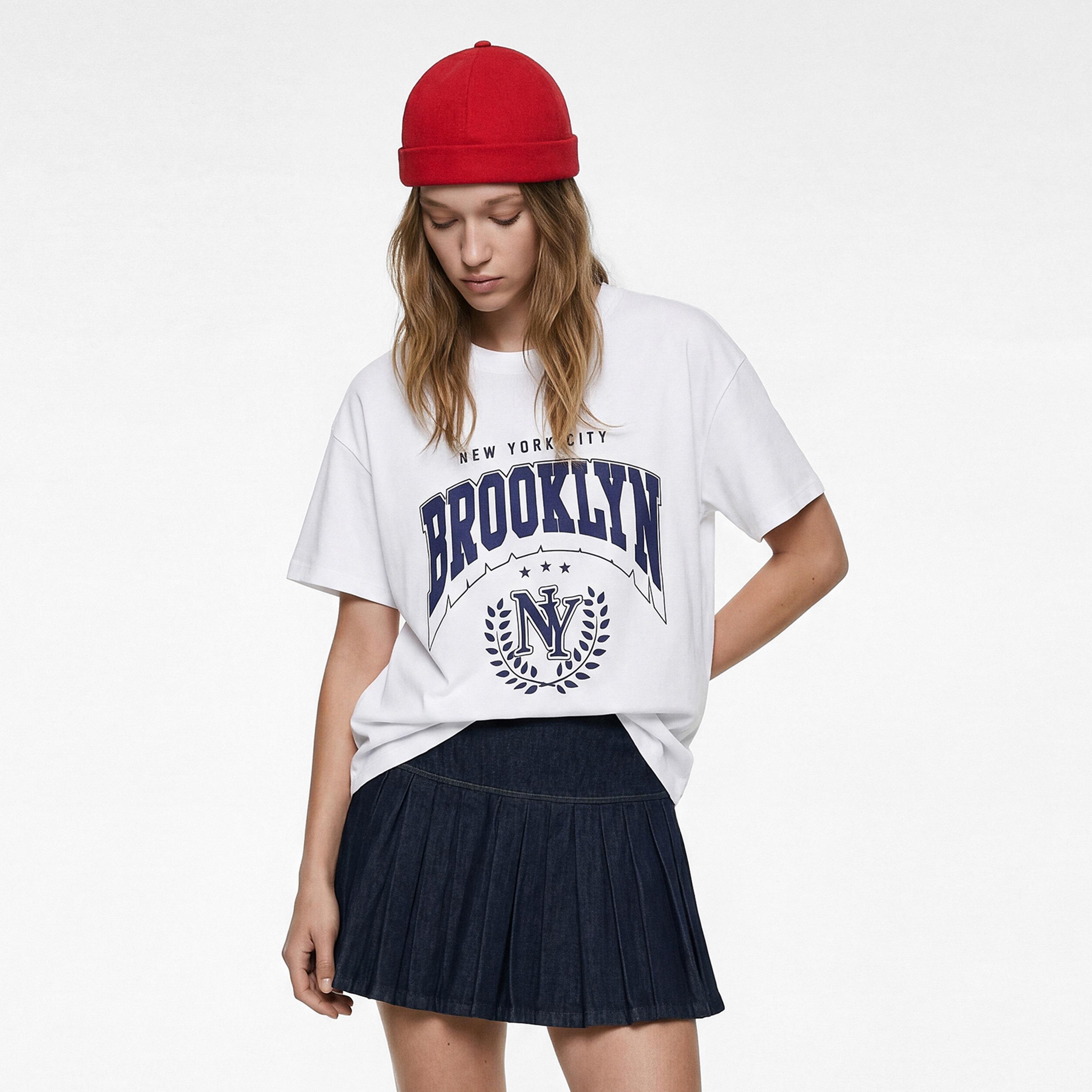 KOTON White Text-Print Cotton Women's T-Shirt-women-clothing-tshirts-image-1