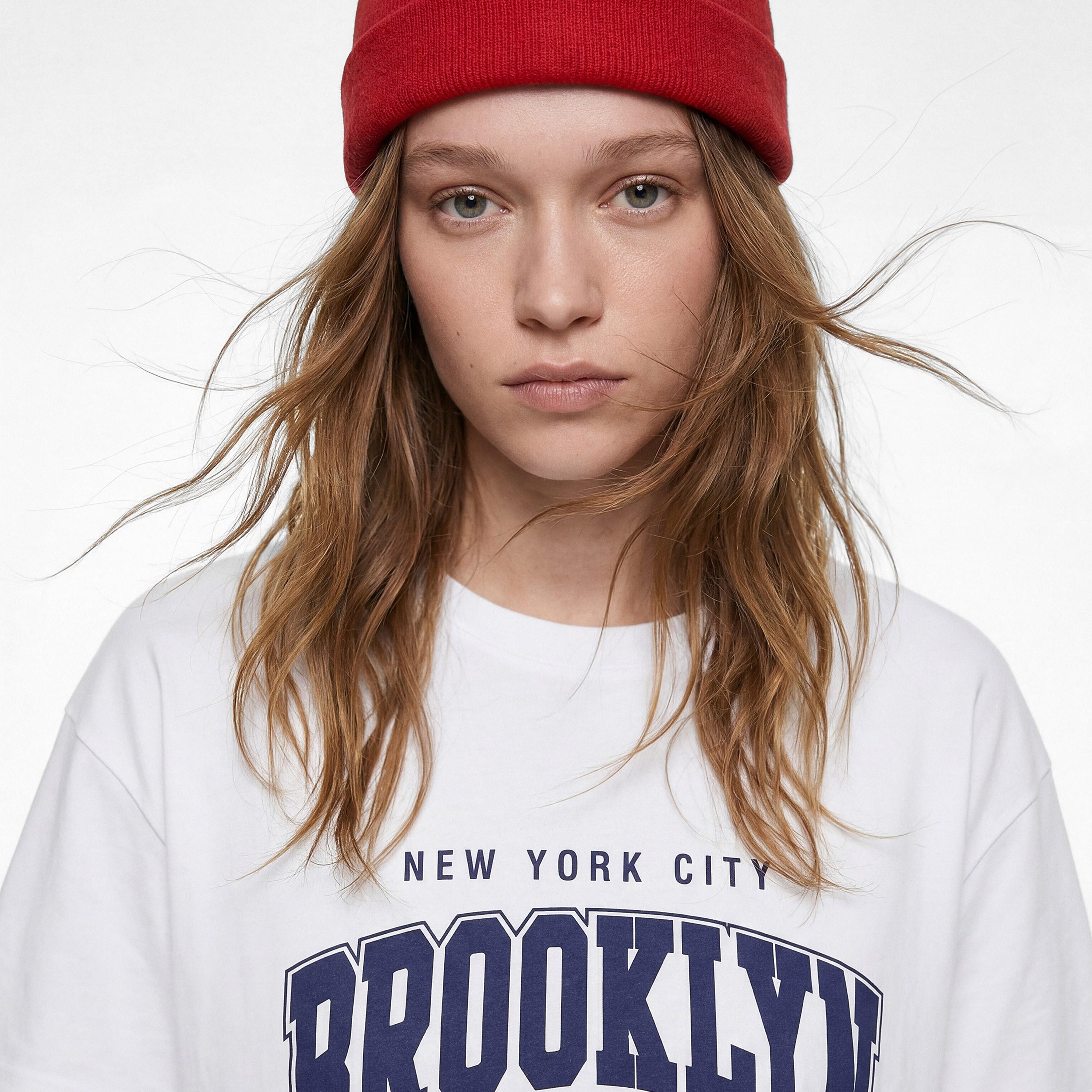 KOTON White Text-Print Cotton Women's T-Shirt-women-clothing-tshirts-image-3