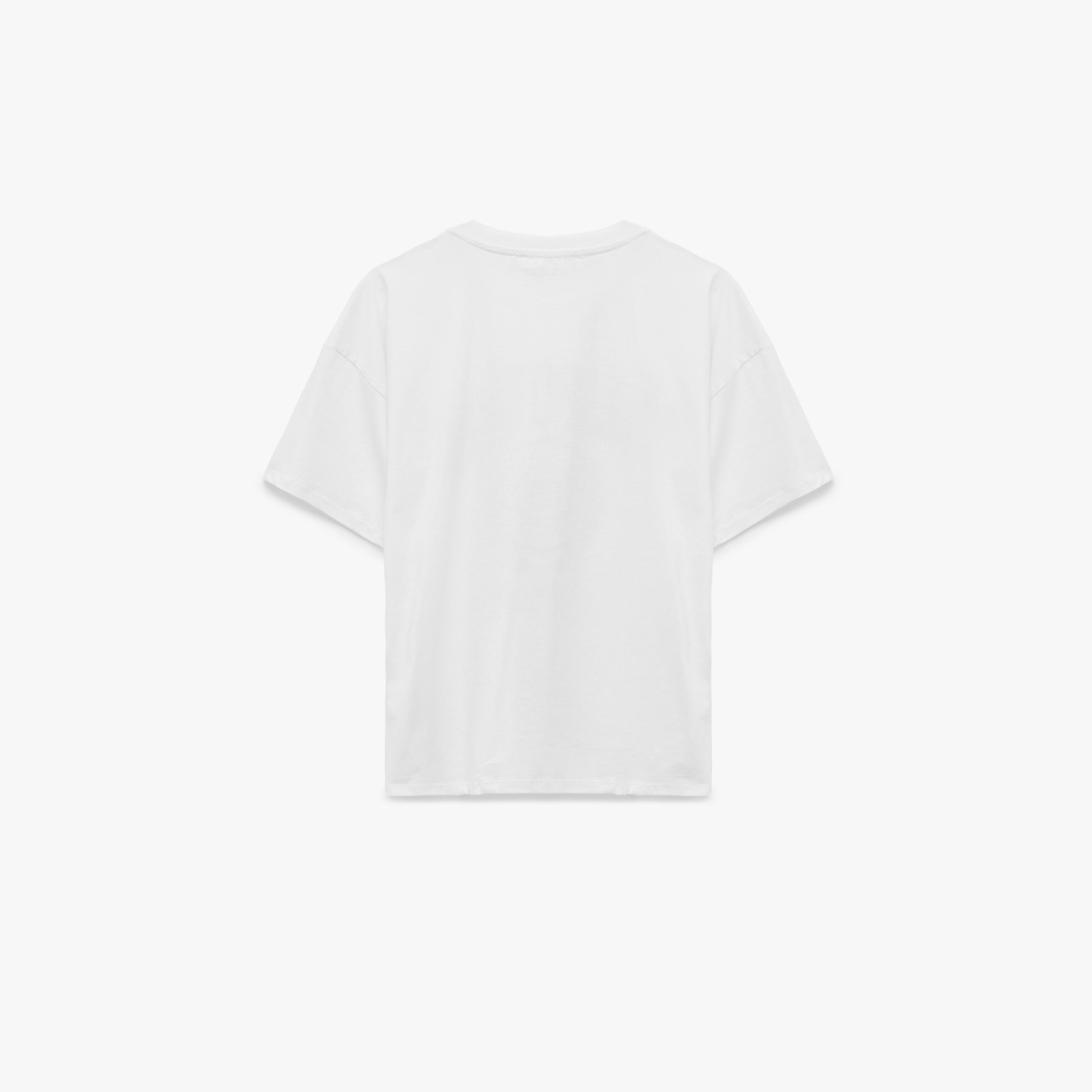 KOTON White Text-Print Cotton Women's T-Shirt-women-clothing-tshirts-image-4