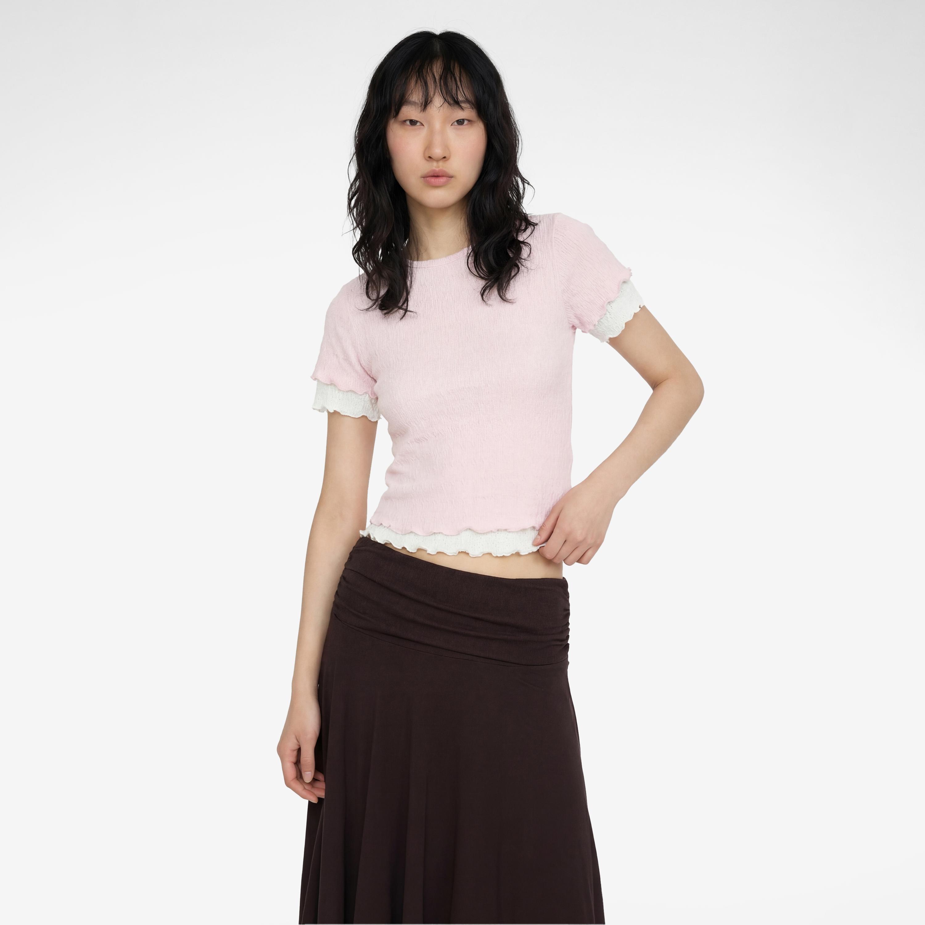 بلوزة نسائية مجعدة من كوتون-women-clothing-shirtsandblouses-blouses-image-1