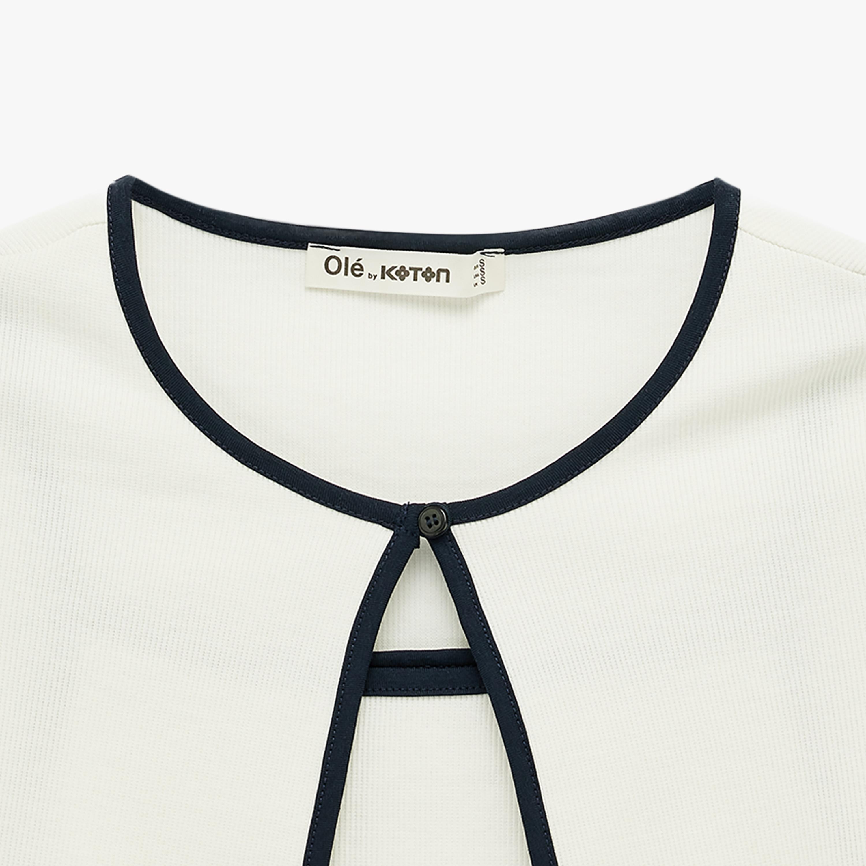 KOTON White Textured Women's Blouse Set-women-clothing-shirtsandblouses-blouses-image-5