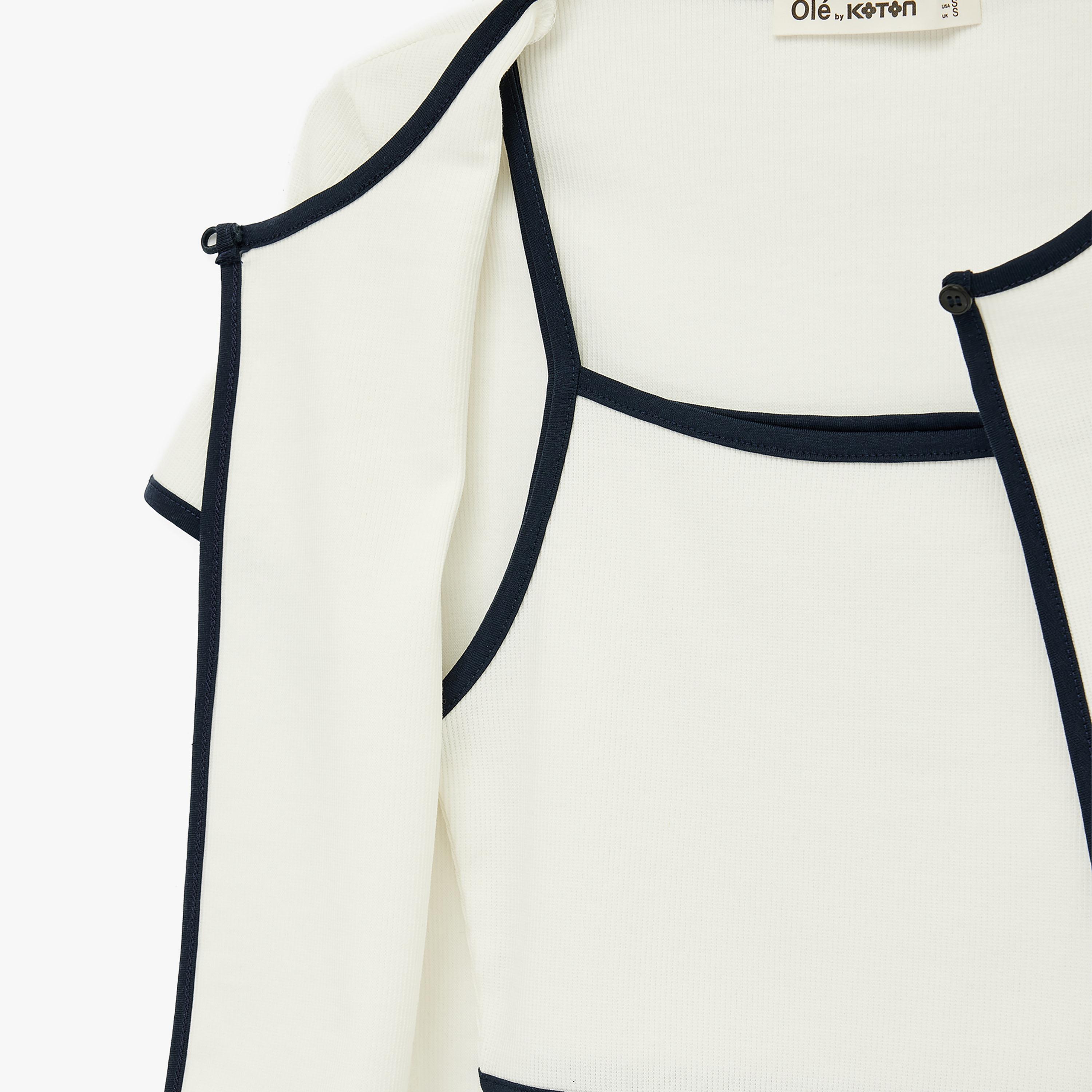 KOTON White Textured Women's Blouse Set-women-clothing-shirtsandblouses-blouses-image-6