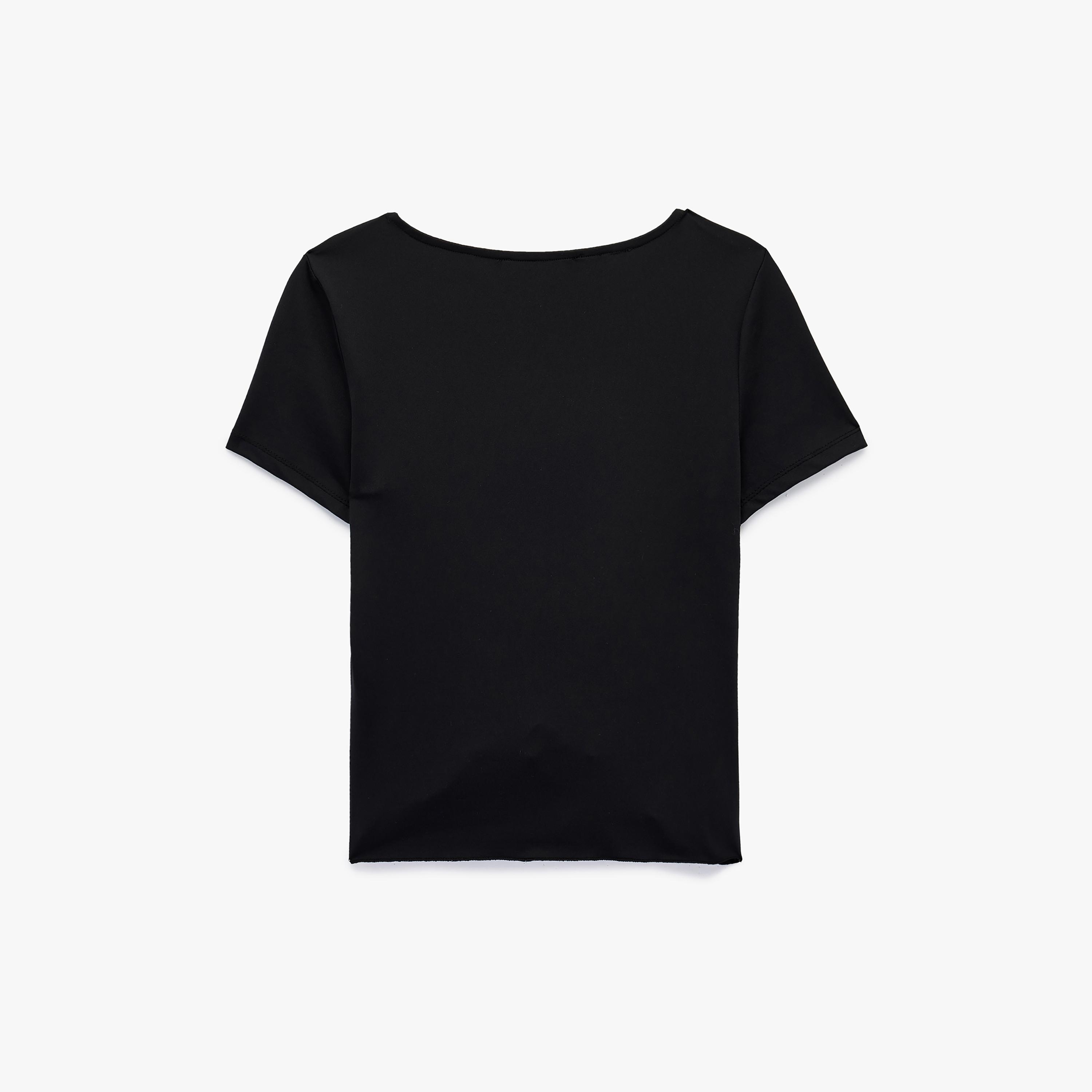 بلوزة نسائية بتصميم "روشد" بزمزمة من كوتون-women-clothing-shirtsandblouses-blouses-image-4