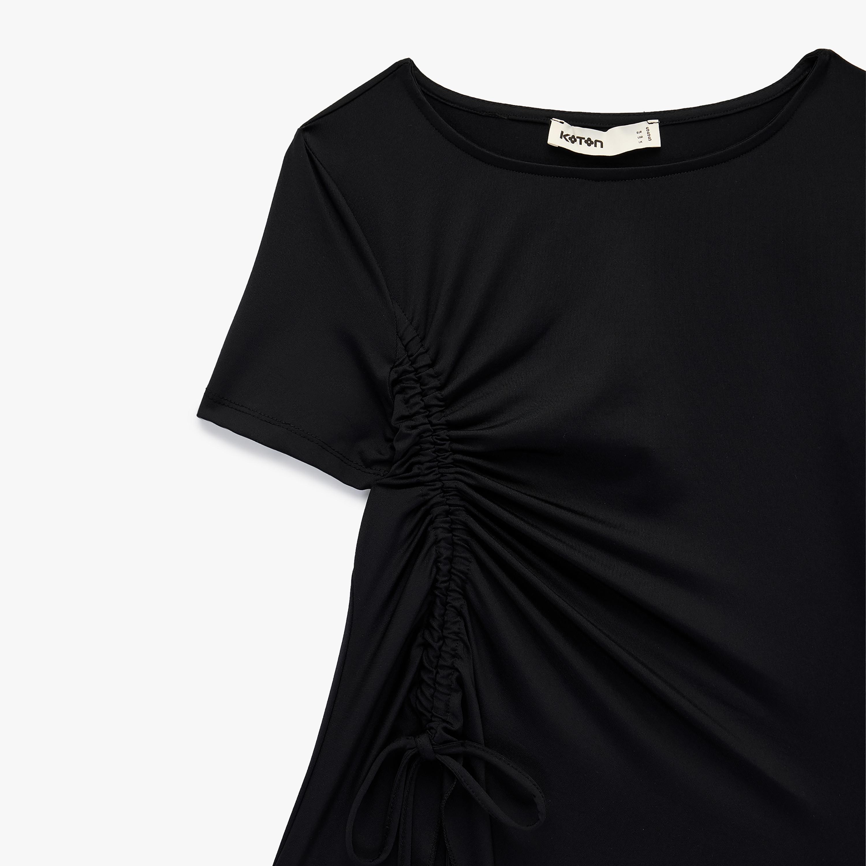 بلوزة نسائية بتصميم "روشد" بزمزمة من كوتون-women-clothing-shirtsandblouses-blouses-image-5