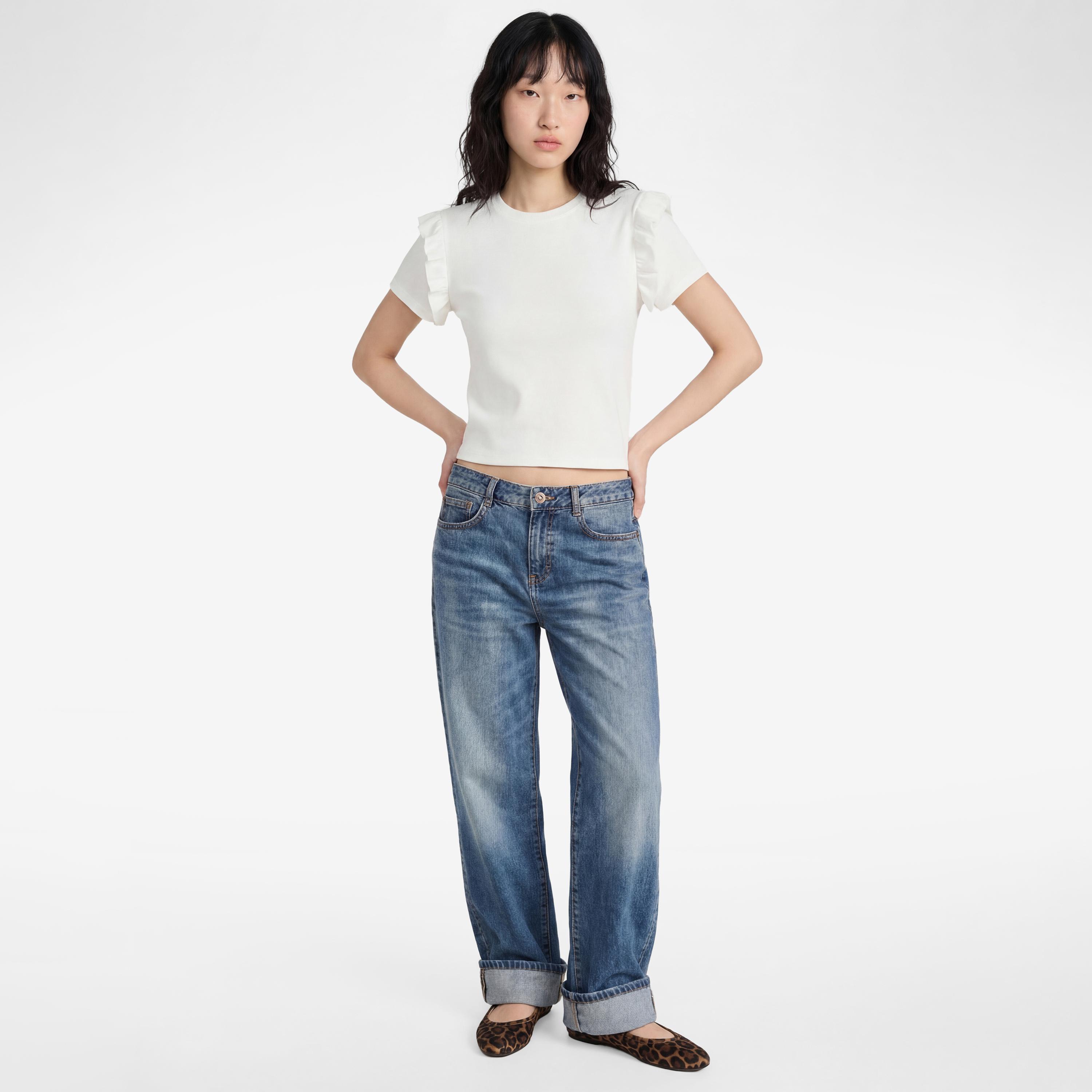 KOTON White Frilled Women's Top-women-clothing-shirtsandblouses-blouses-image-2