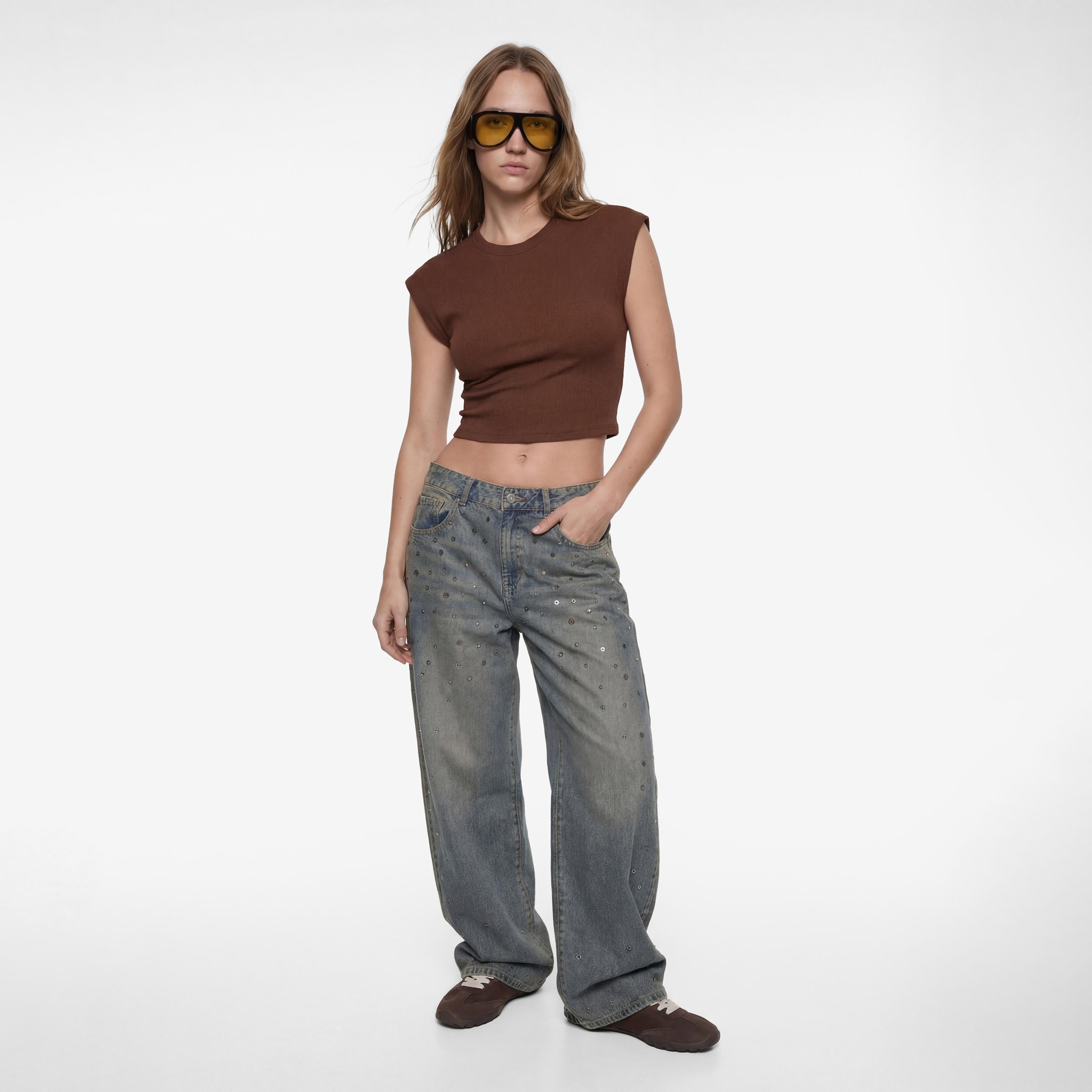 KOTON Cap Sleeves Women's Top-women-clothing-shirtsandblouses-blouses-image-2