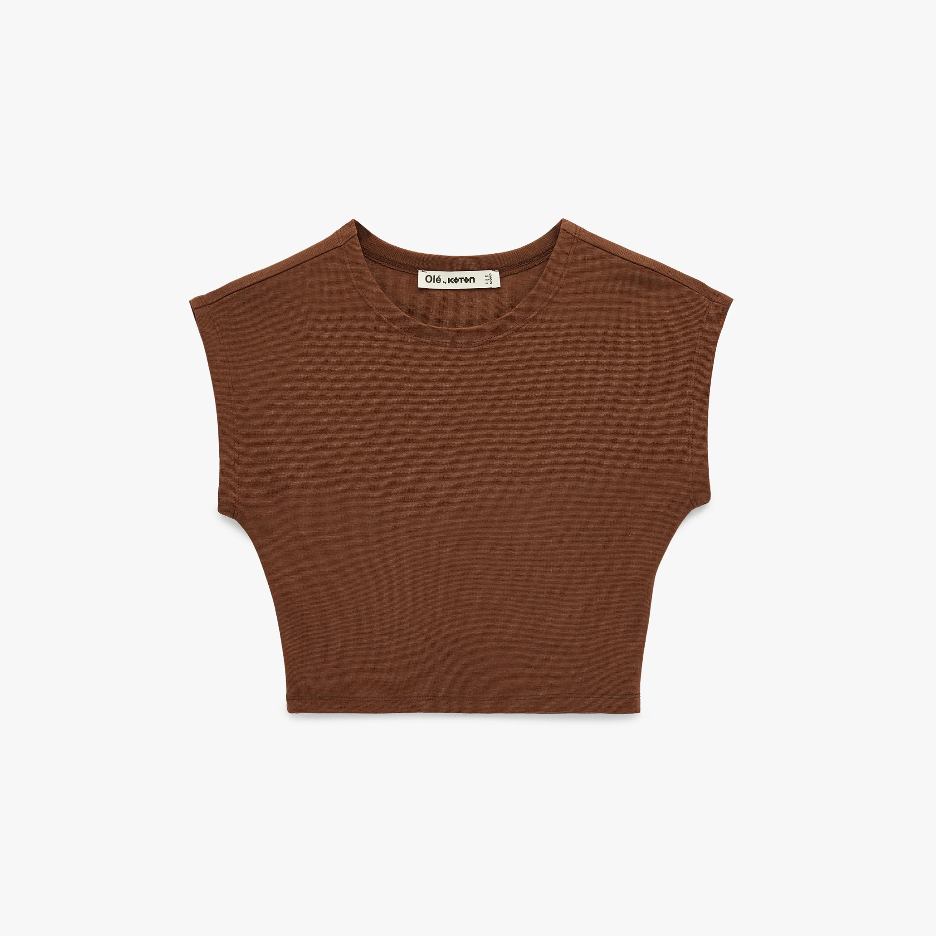 KOTON Cap Sleeves Women's Top-women-clothing-shirtsandblouses-blouses-image-3