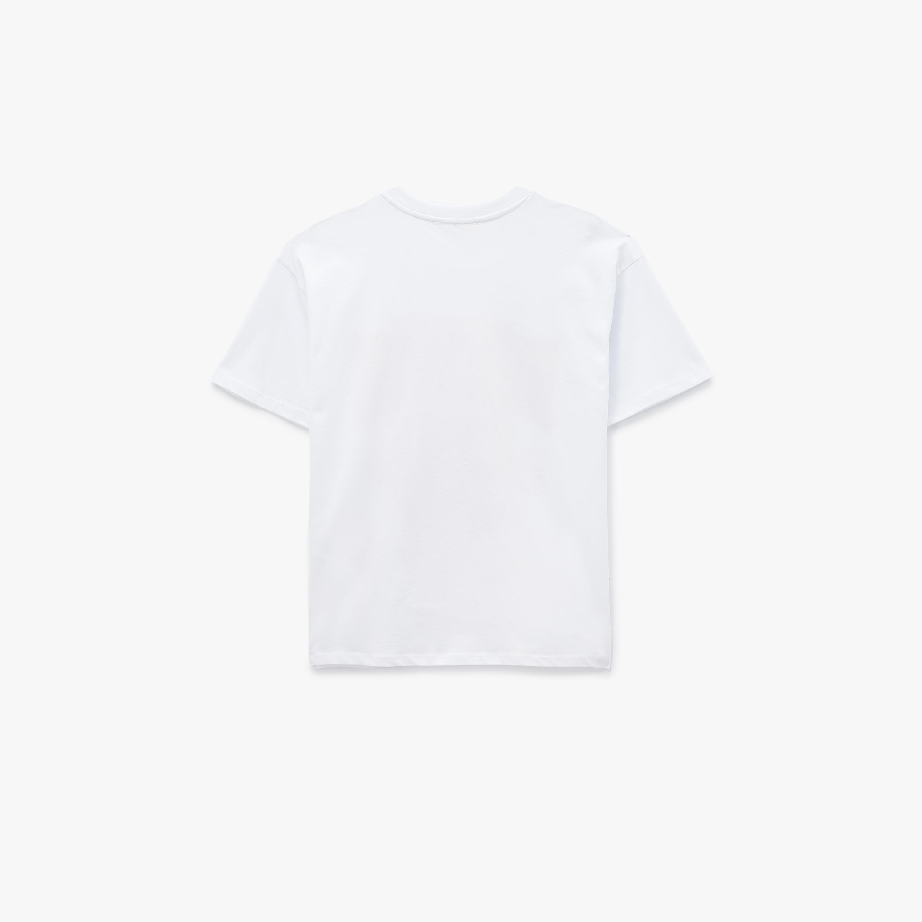 تيشيرت نسائي جامعي من القطن المطبوع بلون أبيض من كوتون-women-clothing-tshirts-image-4