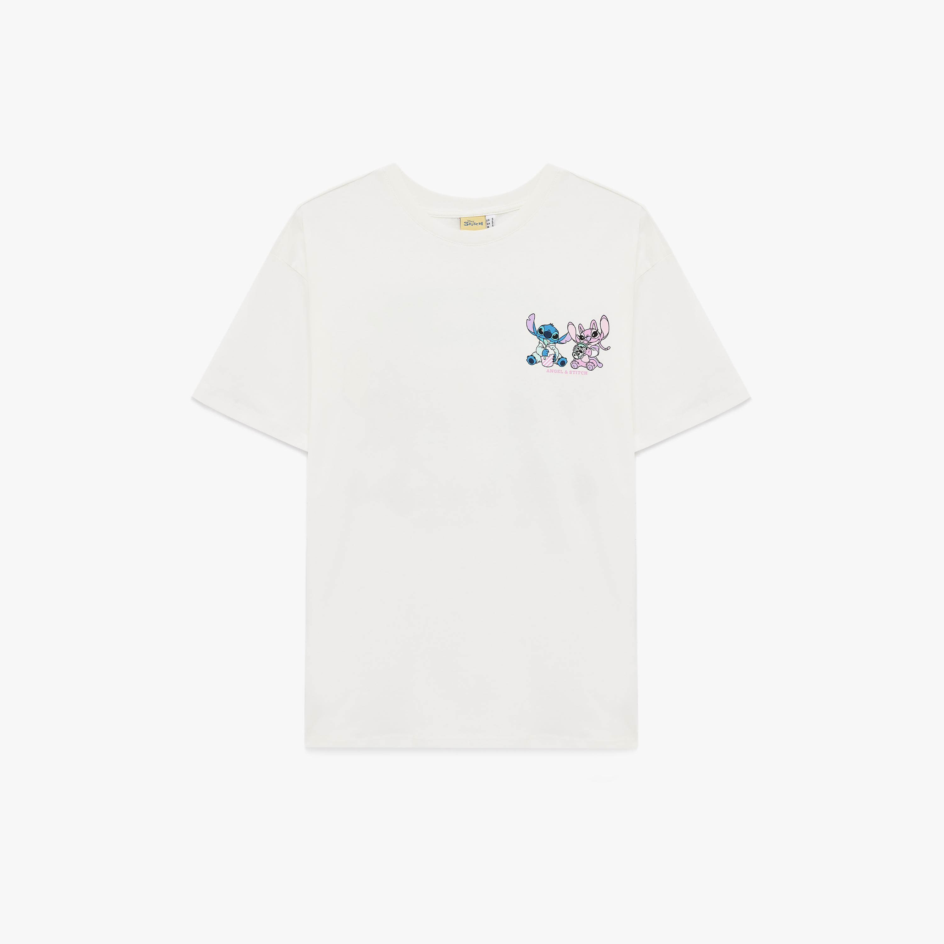 تيشيرت قطني نسائي بطبعة "غرافيك ستيتش" بلون أبيض من كوتون-women-clothing-tshirts-image-3