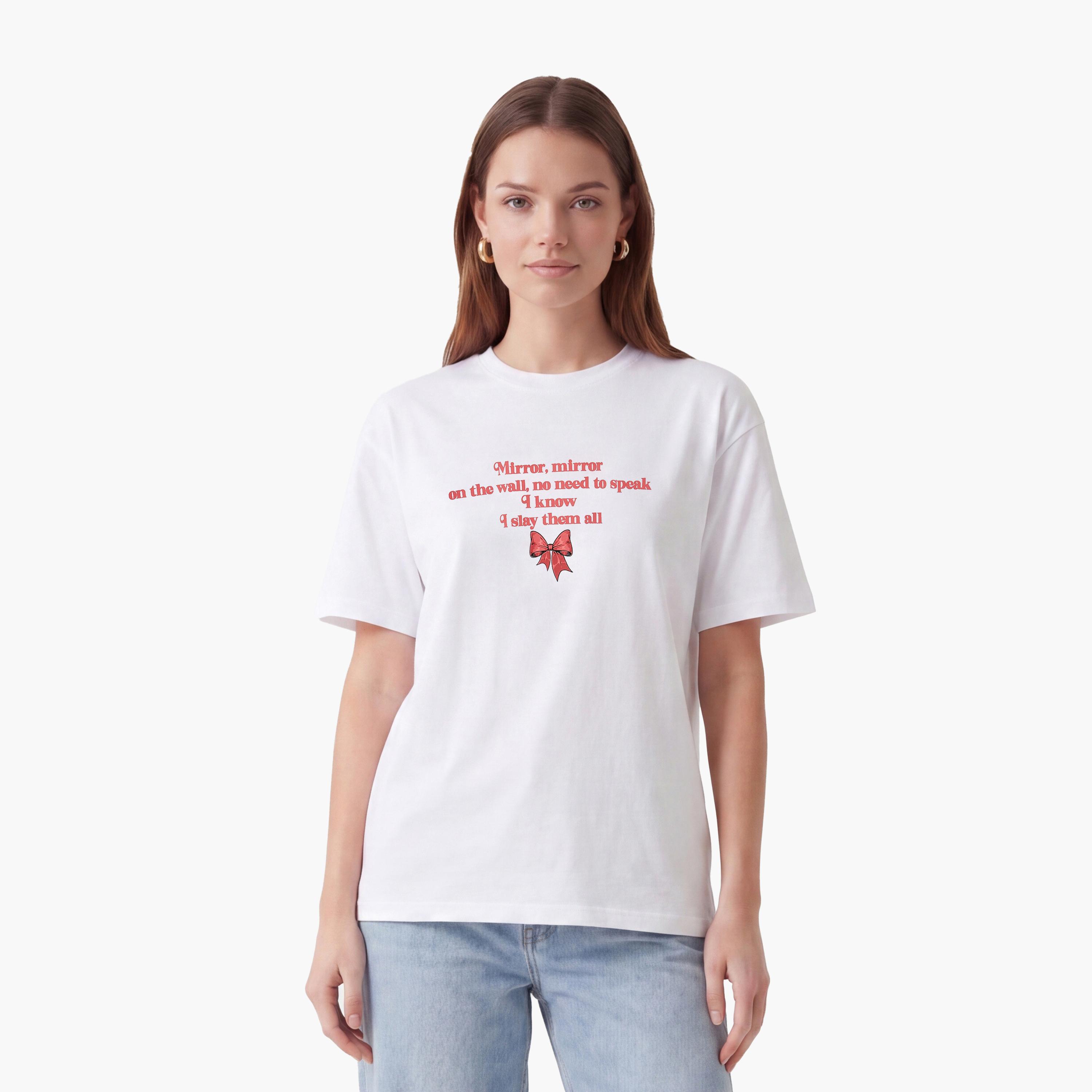 KOTON White Typographic Text Cotton Women's T-Shirt-women-clothing-tshirts-image-1