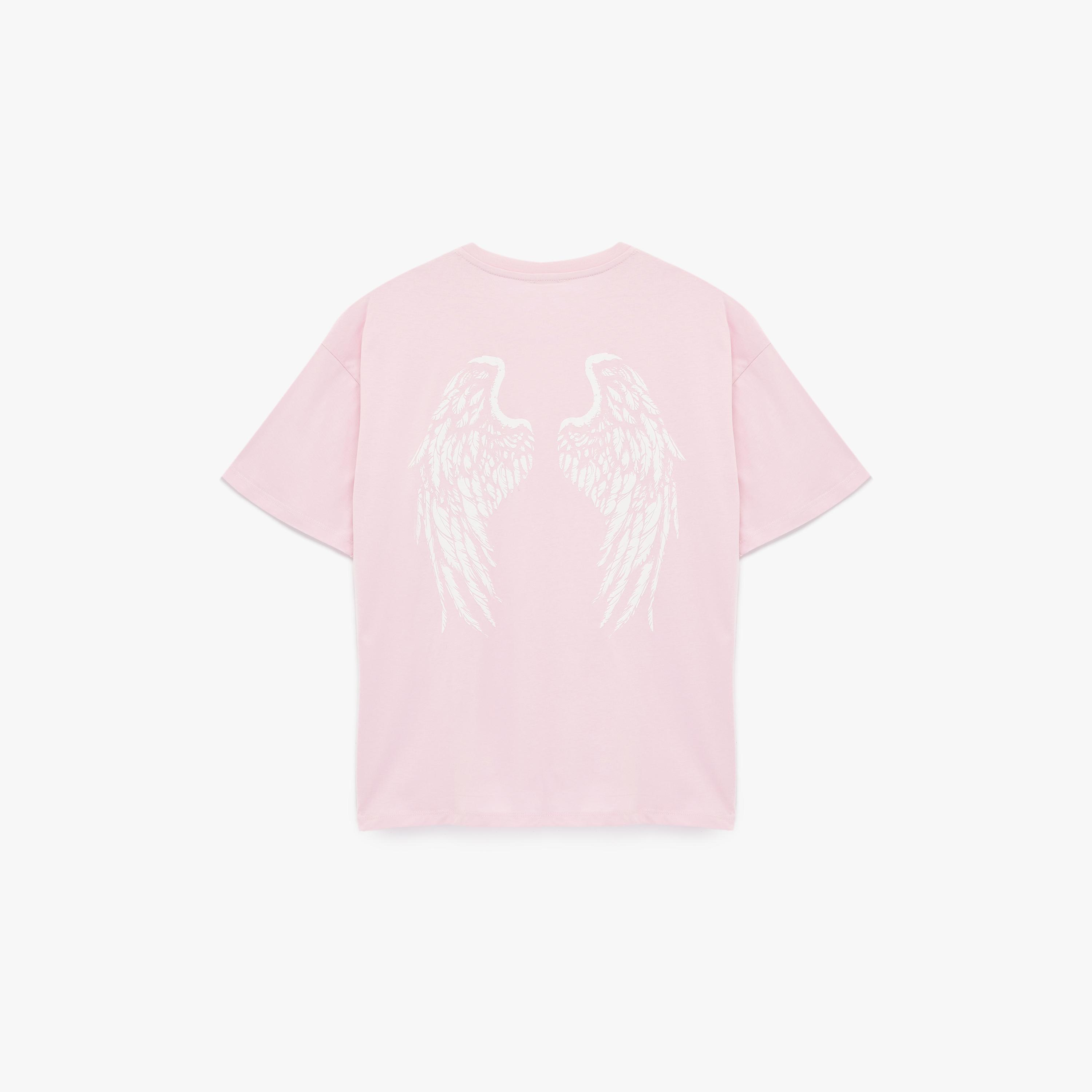 تي شيرت نسائي قطني بطبعة جرافيكية باللون الوردي من كوتون-women-clothing-tshirts-image-4