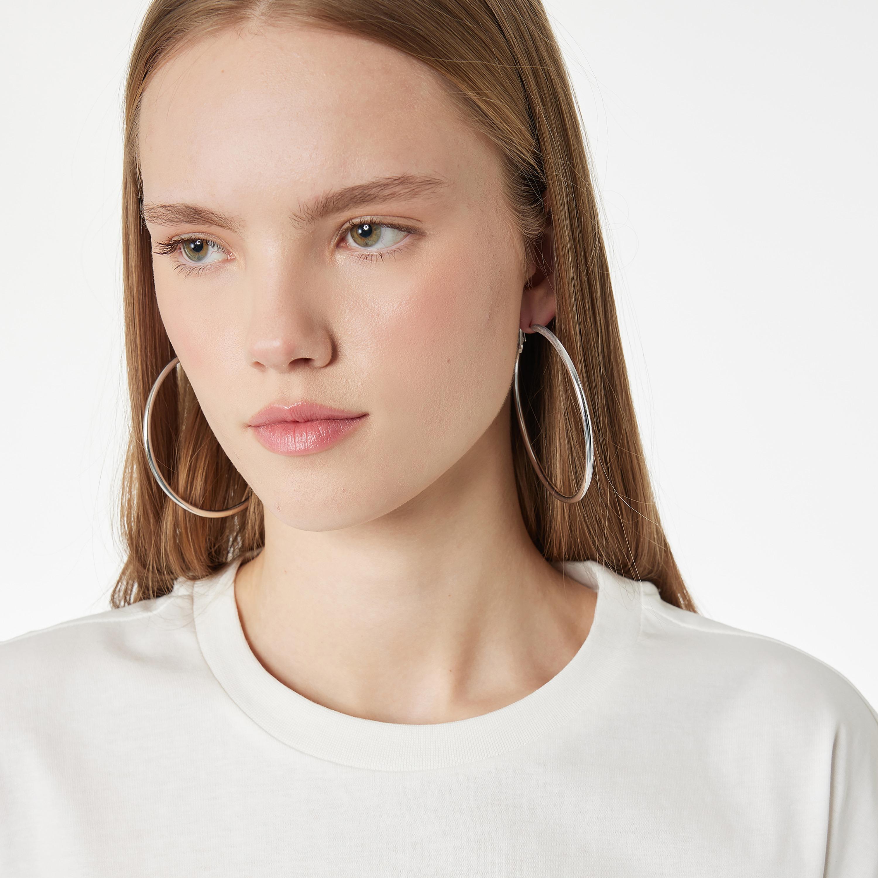 KOTON White Cotton Women's T-Shirt-women-clothing-tshirts-image-2