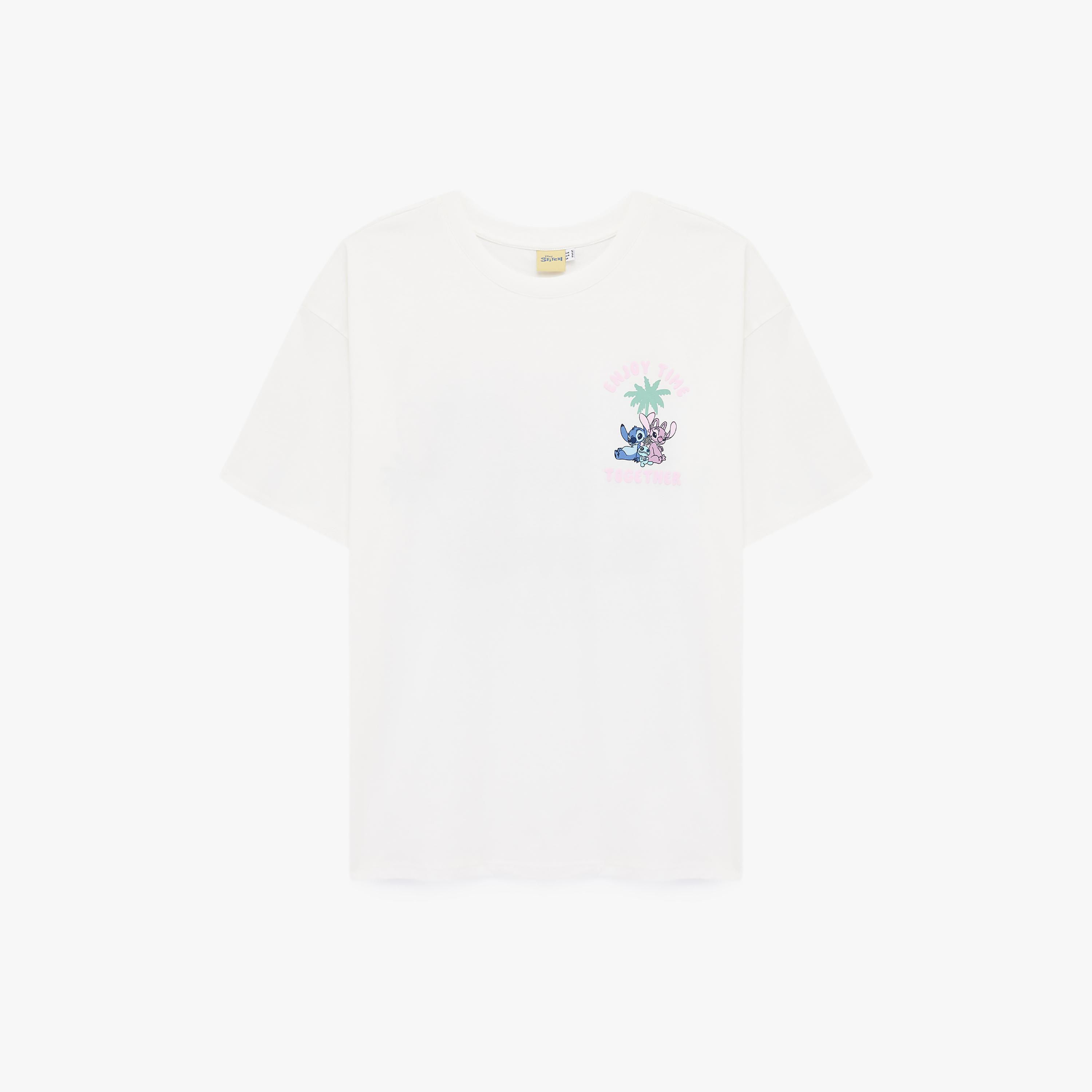تيشيرت قطني نسائي بطبعة "غرافيك ستيتش" بلون أبيض من كوتون-women-clothing-tshirts-image-4