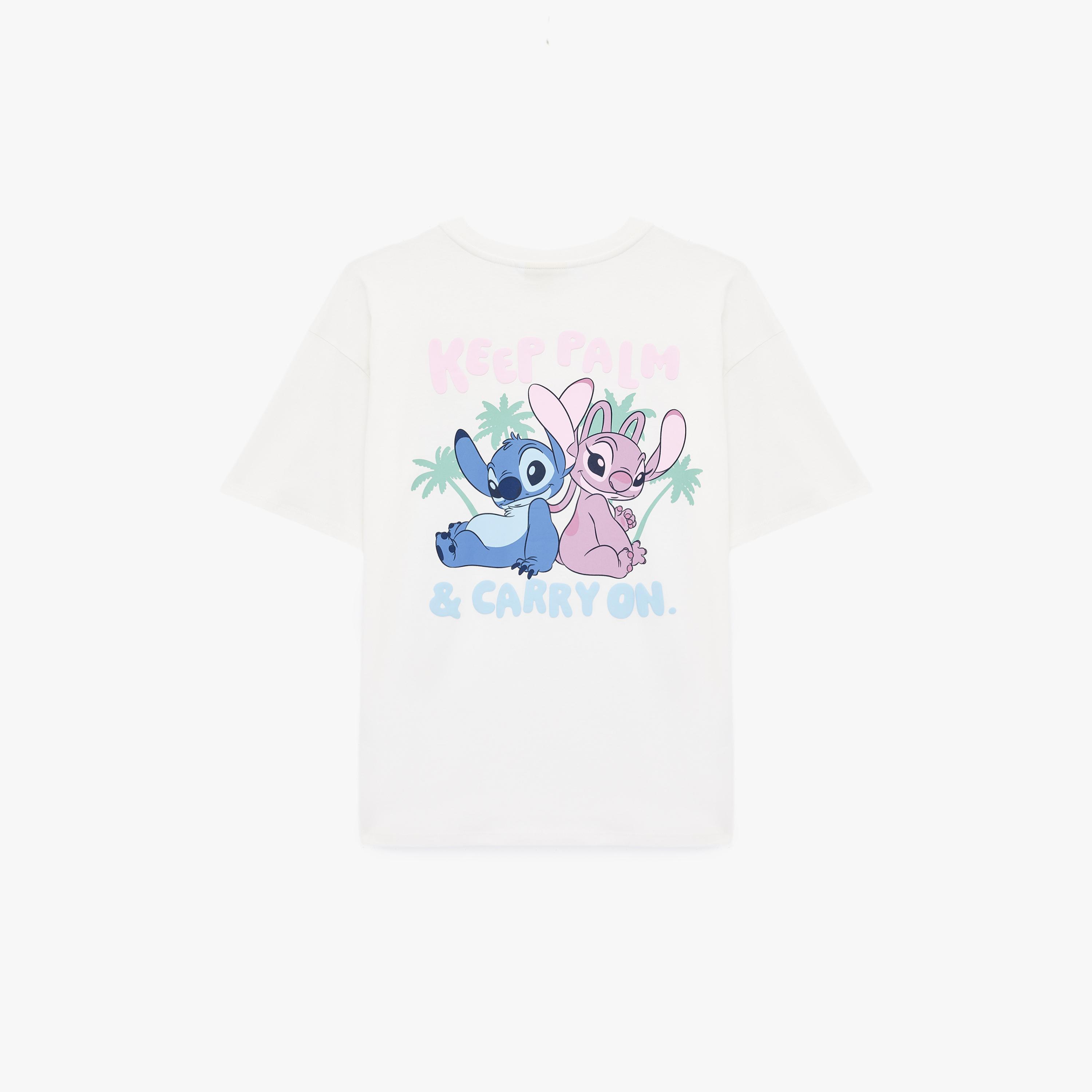 تيشيرت قطني نسائي بطبعة "غرافيك ستيتش" بلون أبيض من كوتون-women-clothing-tshirts-image-5