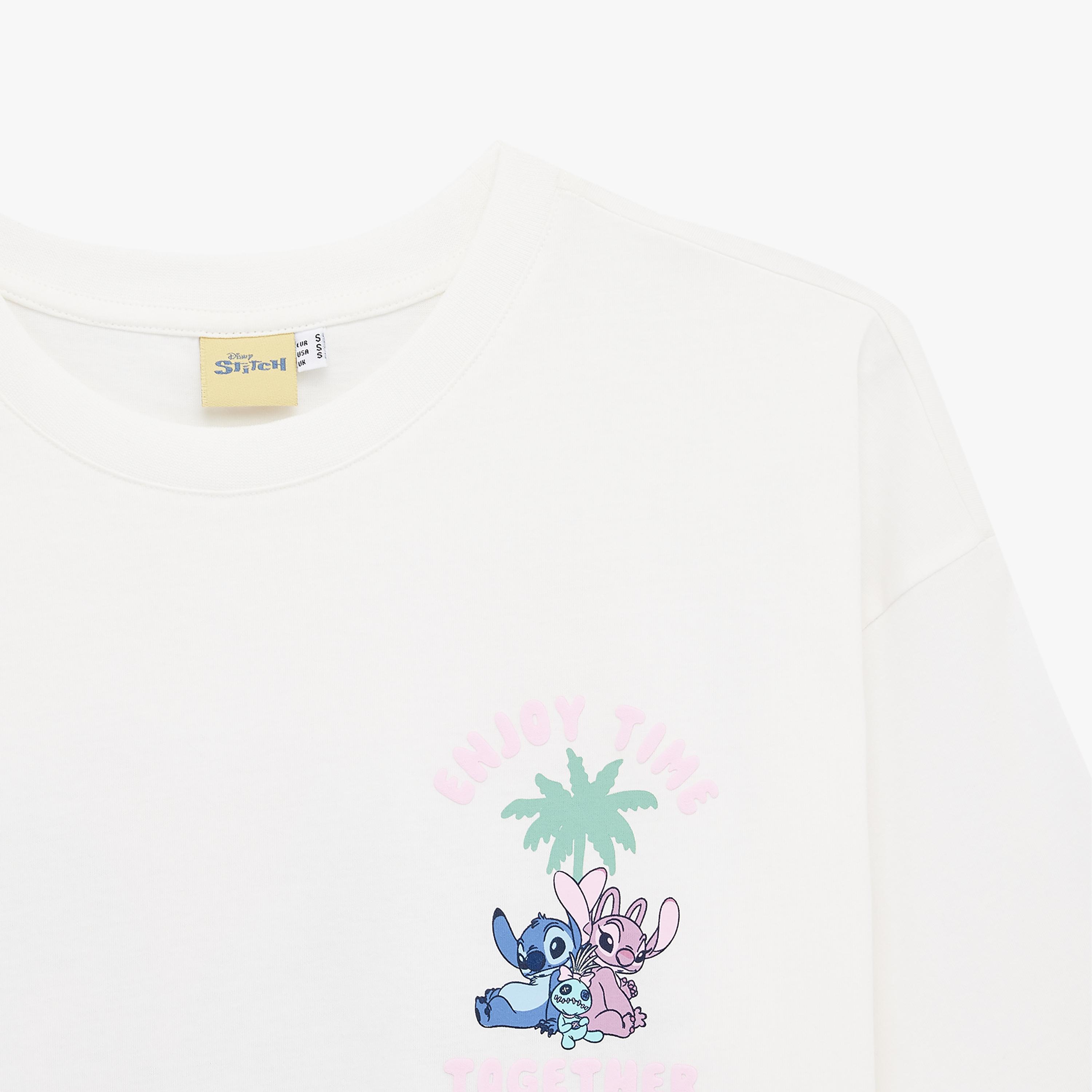 تيشيرت قطني نسائي بطبعة "غرافيك ستيتش" بلون أبيض من كوتون-women-clothing-tshirts-image-6
