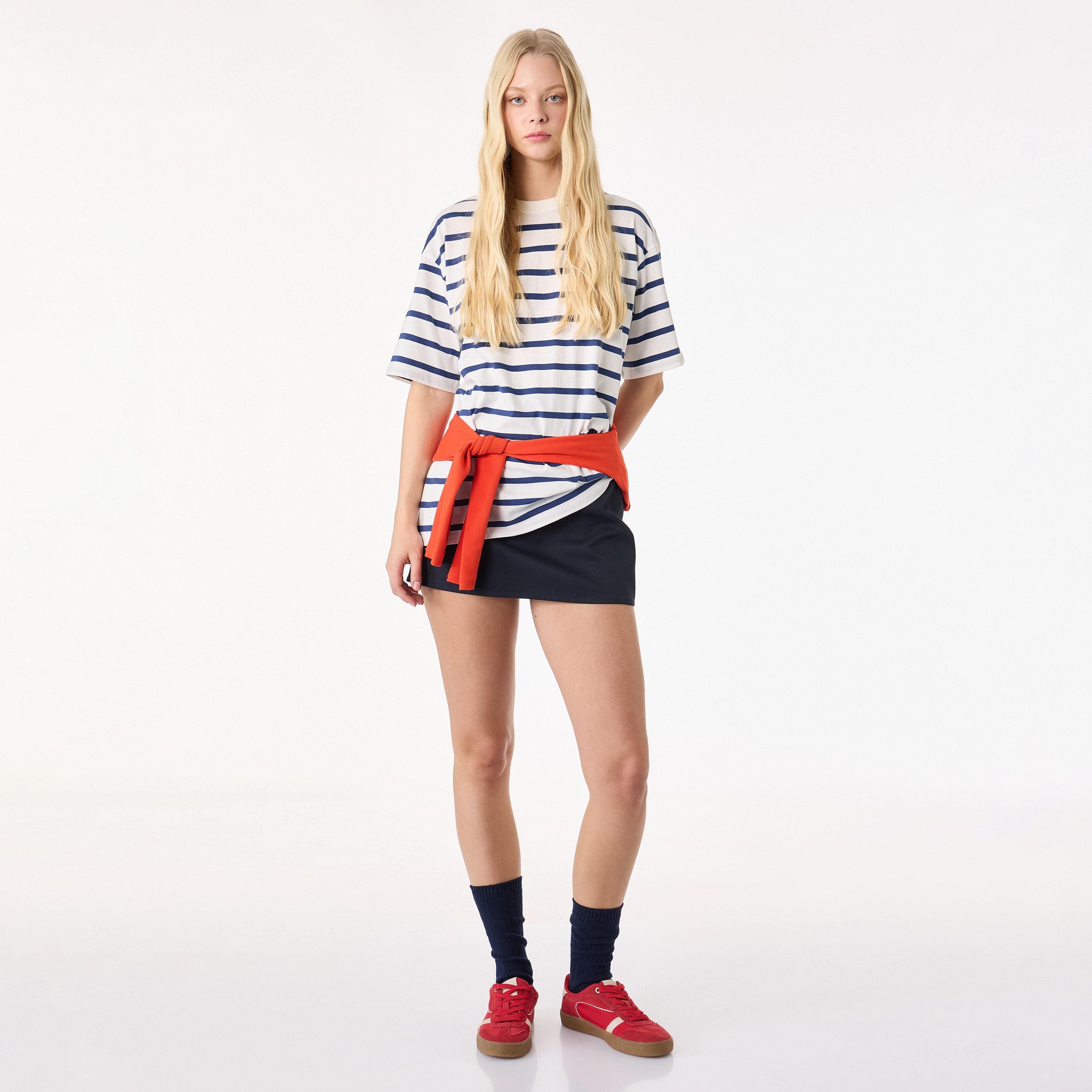 تيشيرت قطني نسائي مخطط من كوتون-women-clothing-tshirts-image-2