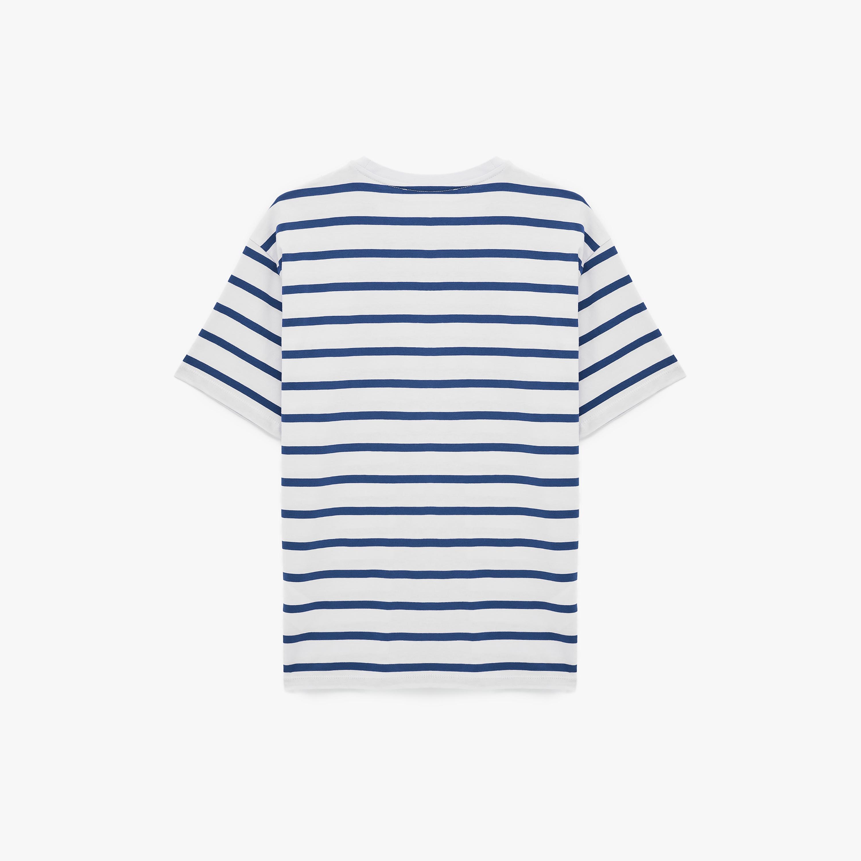 تيشيرت قطني نسائي مخطط من كوتون-women-clothing-tshirts-image-5