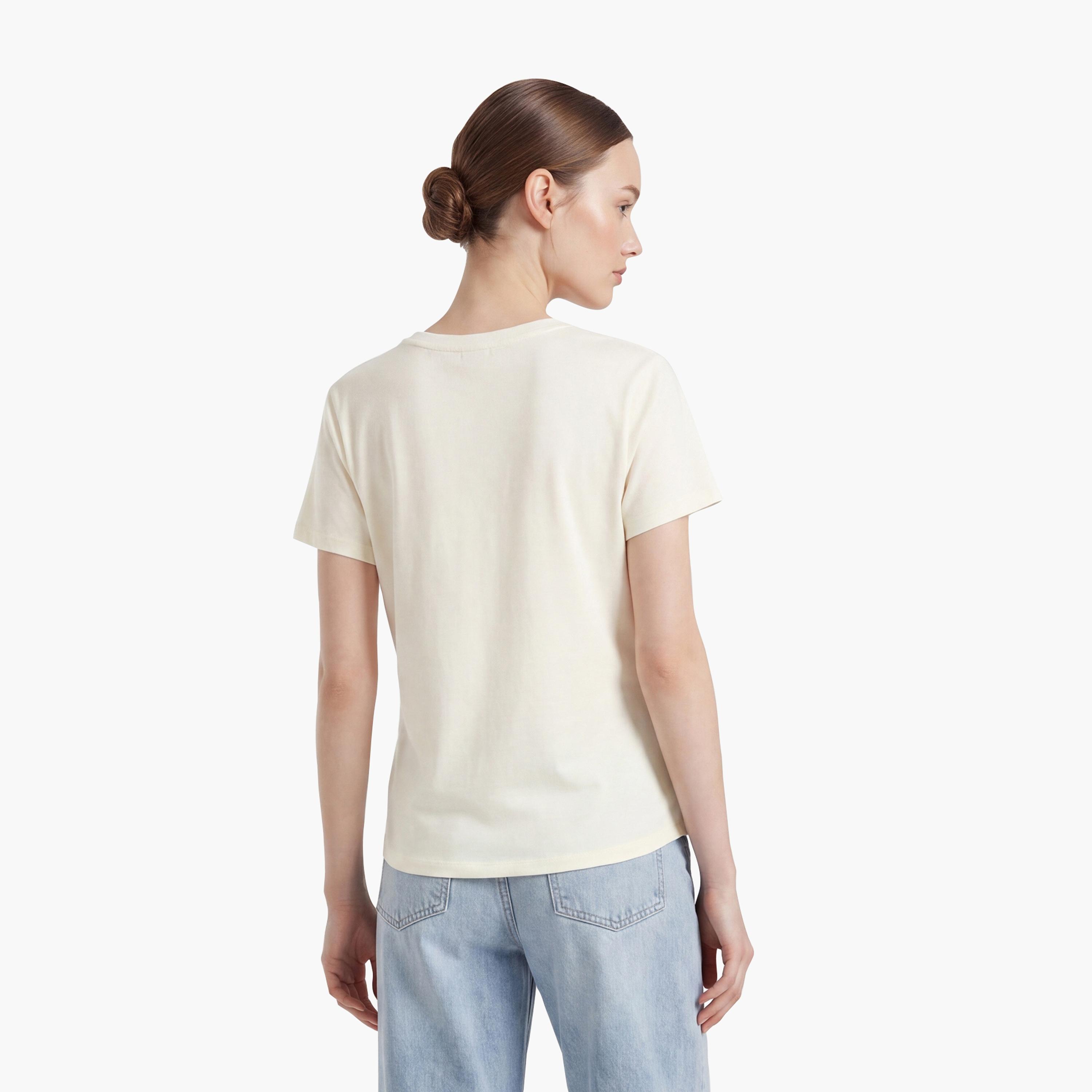 KOTON Cream Cotton Women's Top-women-clothing-shirtsandblouses-blouses-image-4