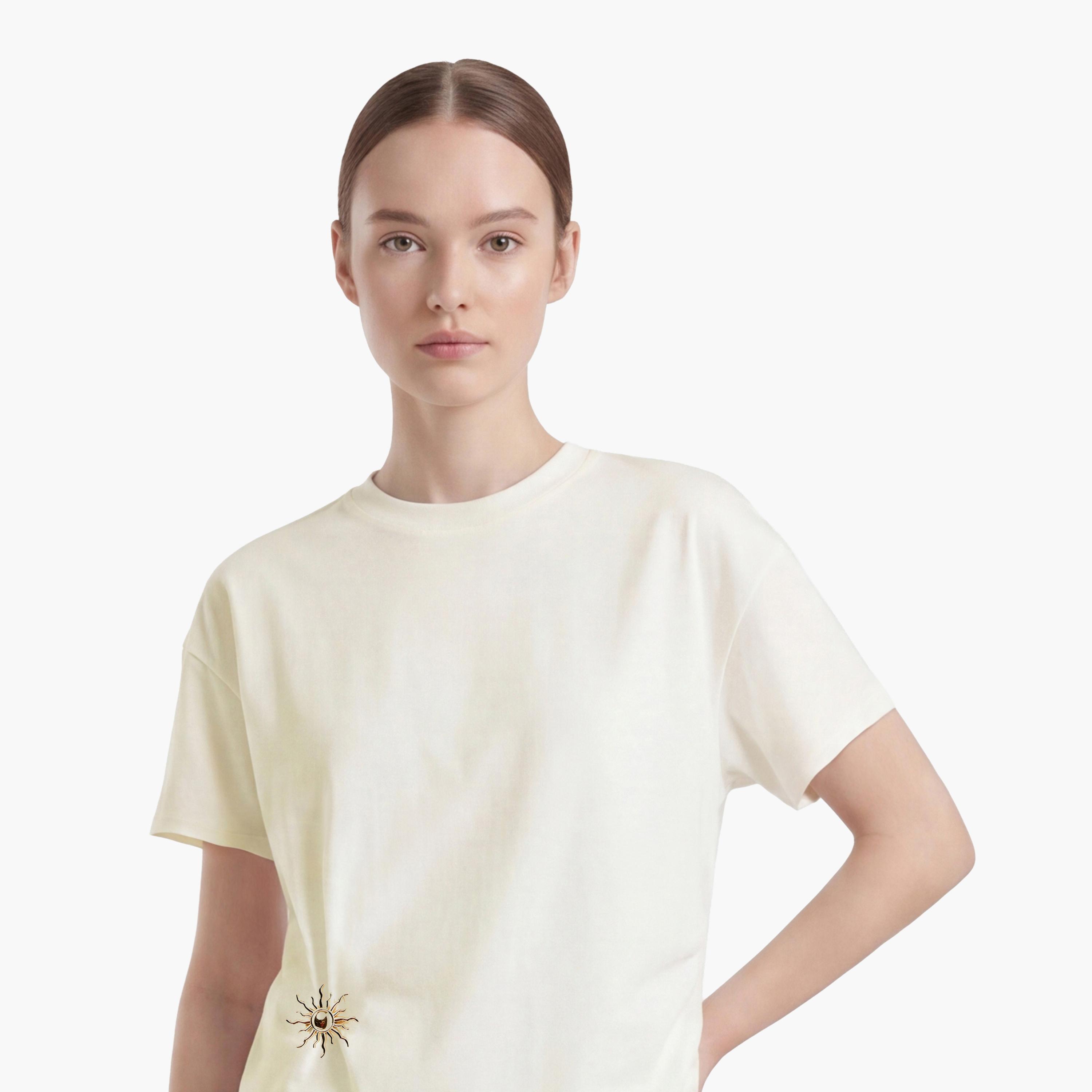 KOTON Cream Cotton Women's Top-women-clothing-shirtsandblouses-blouses-image-5