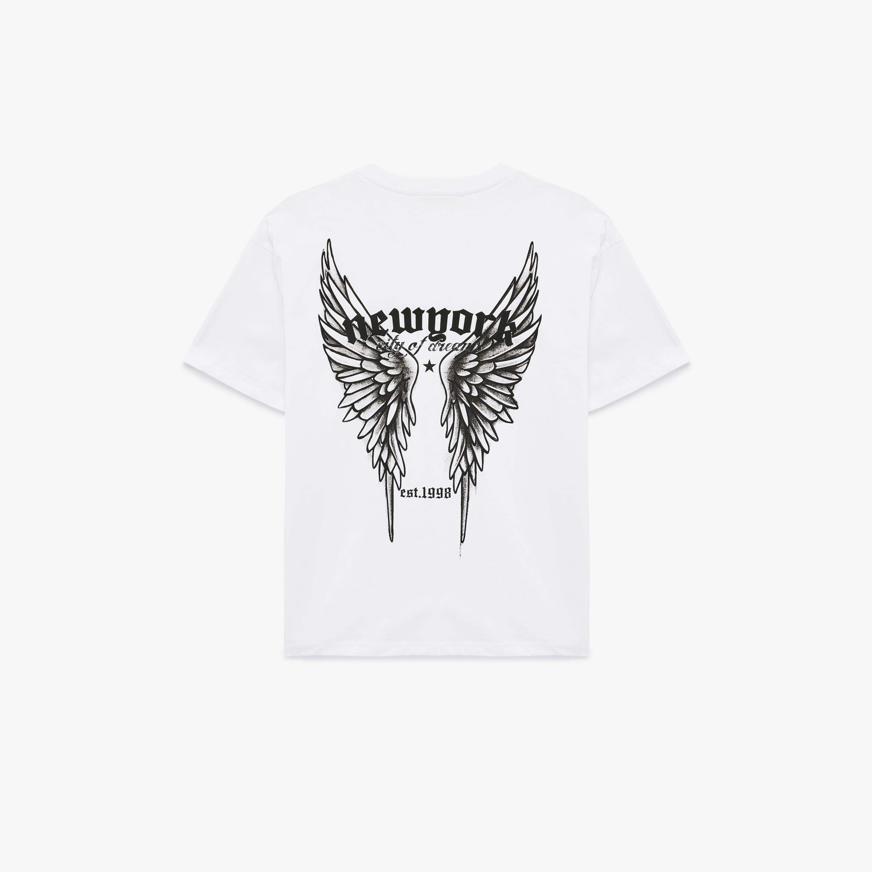 KOTON White Graphic Print Cotton Women's T-Shirt-women-clothing-tshirts-image-4