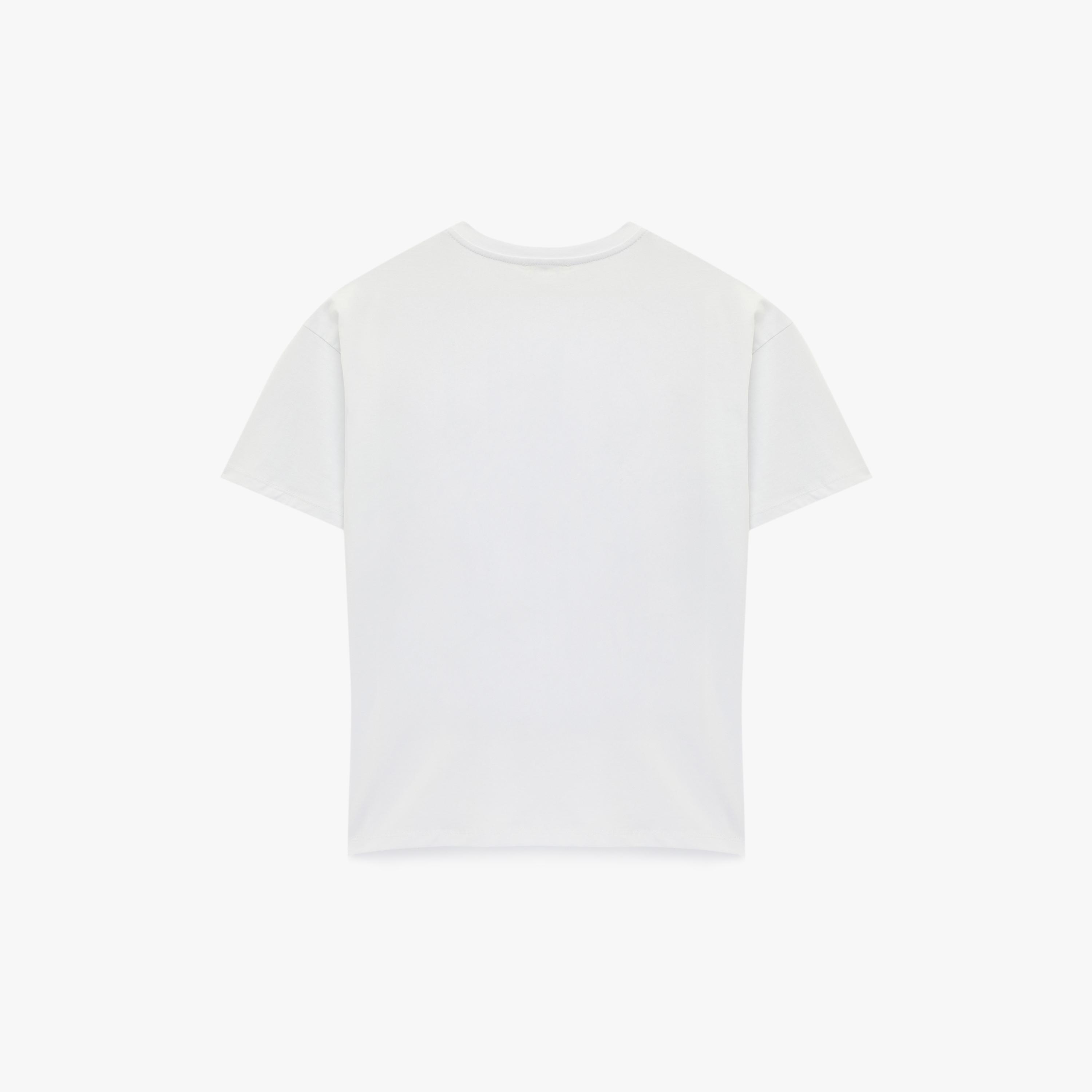 تيشيرت قطني نسائي بطبعة "غرافيك" لفيونكة بلون أبيض من كوتون-women-clothing-tshirts-image-5