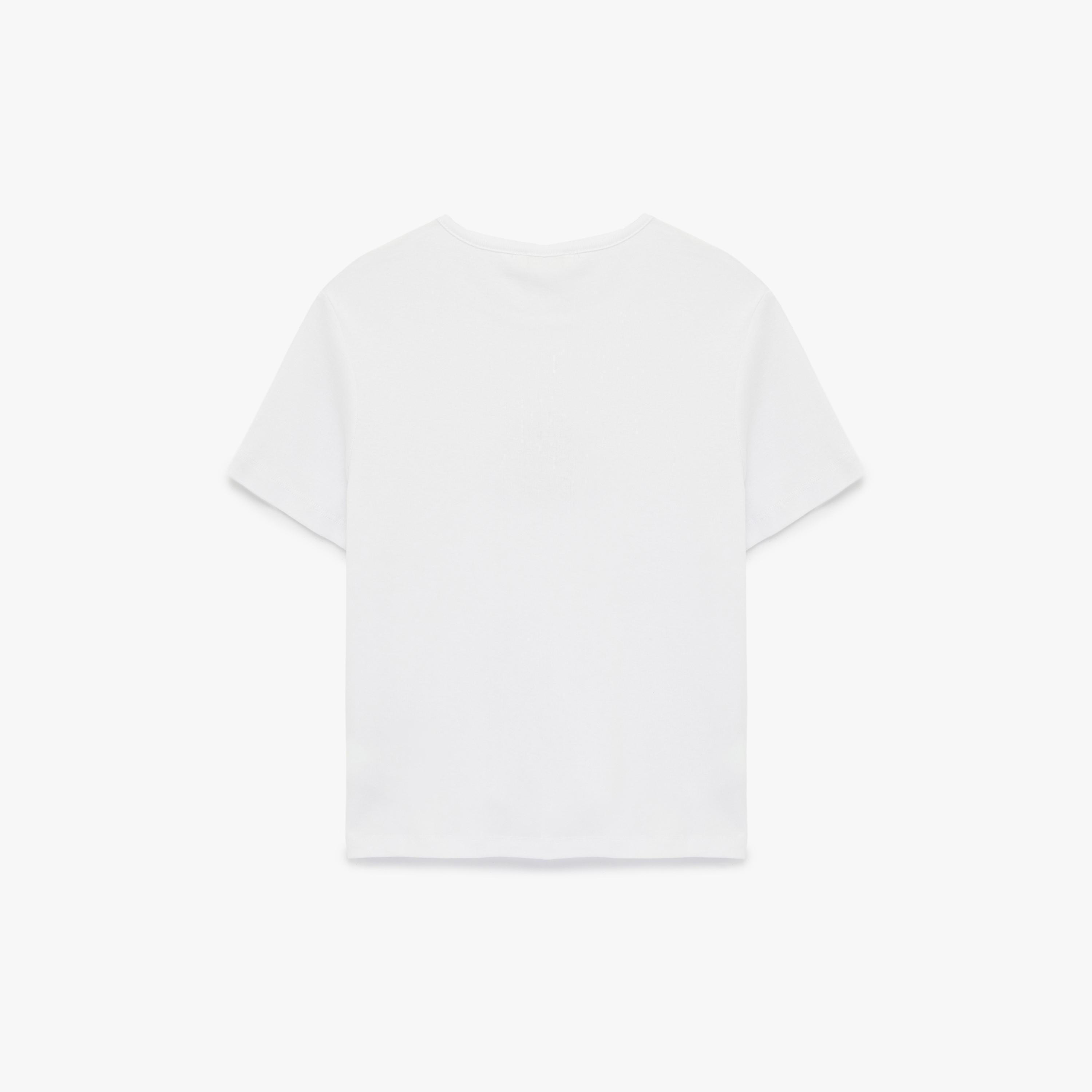 تيشيرت قطني نسائي بتزيين خرز "بيدد" بلون أبيض من كوتون-women-clothing-tshirts-image-4