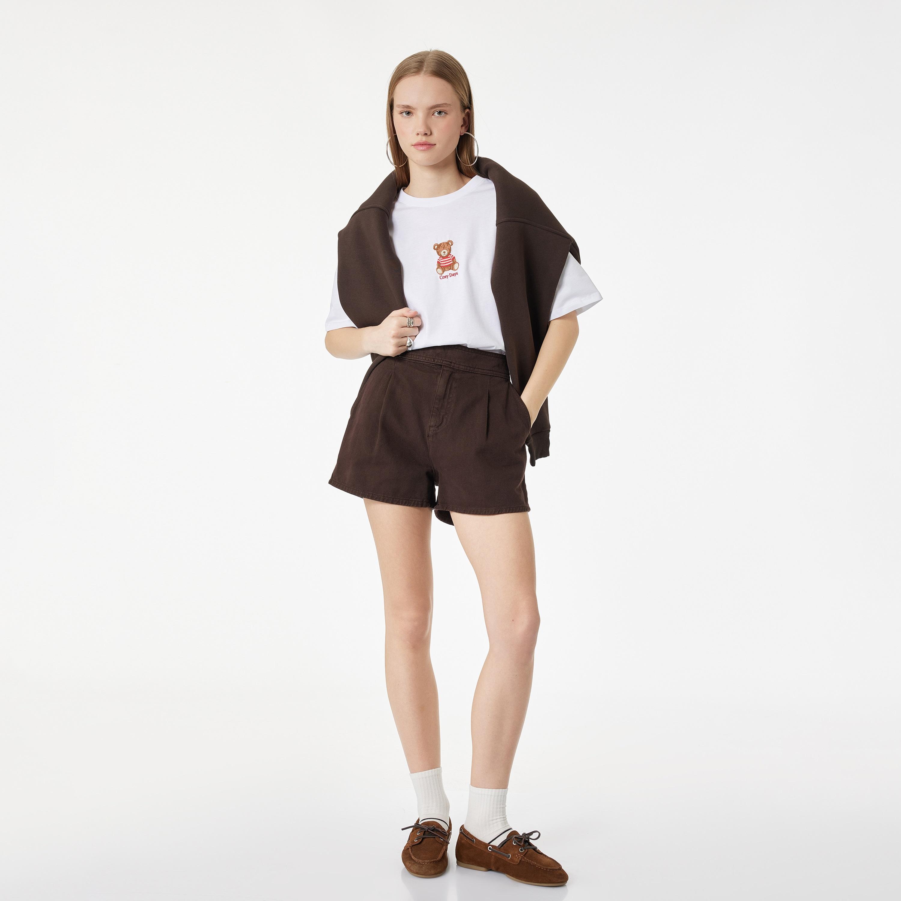 تي شيرت نسائي قطني أبيض من كوتون-women-clothing-tshirts-image-2